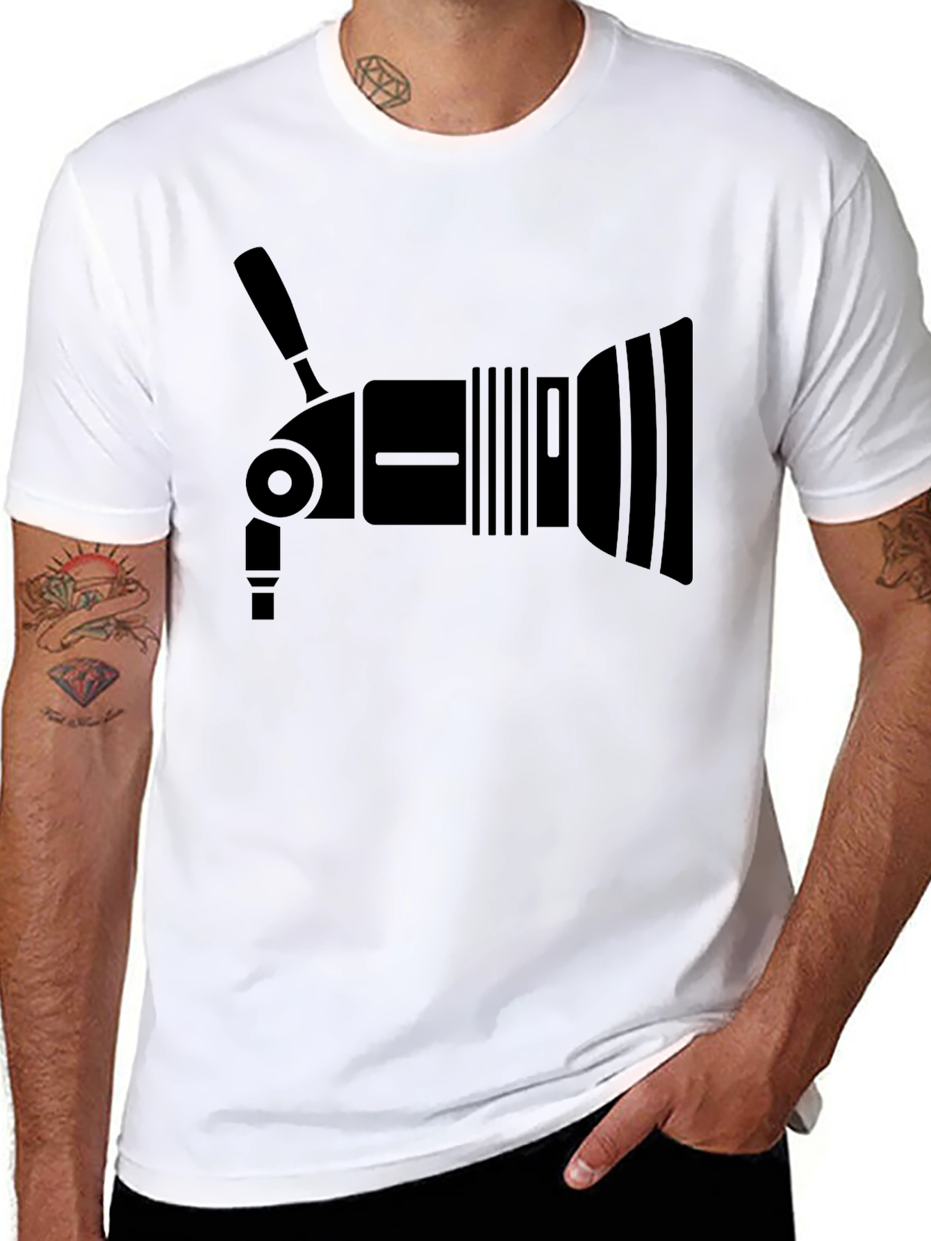Camera Light Graphic Tee - Stylish & Unique!