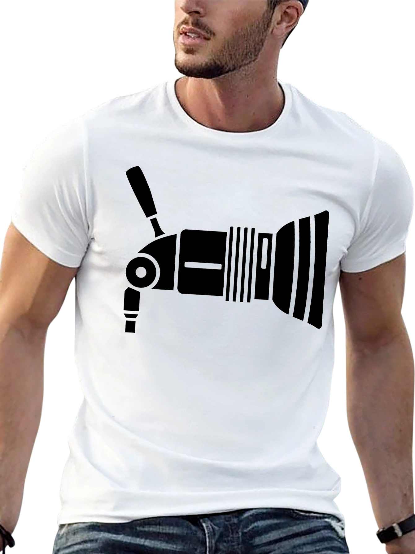 Camera Light Graphic Tee - Stylish & Unique!