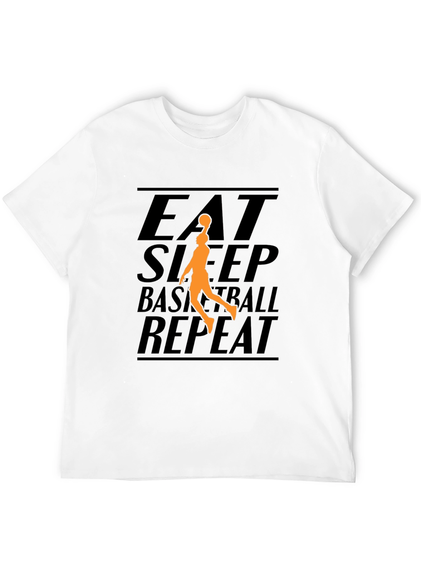 Eat Sleep Basketball Repeat Black T-Shirt