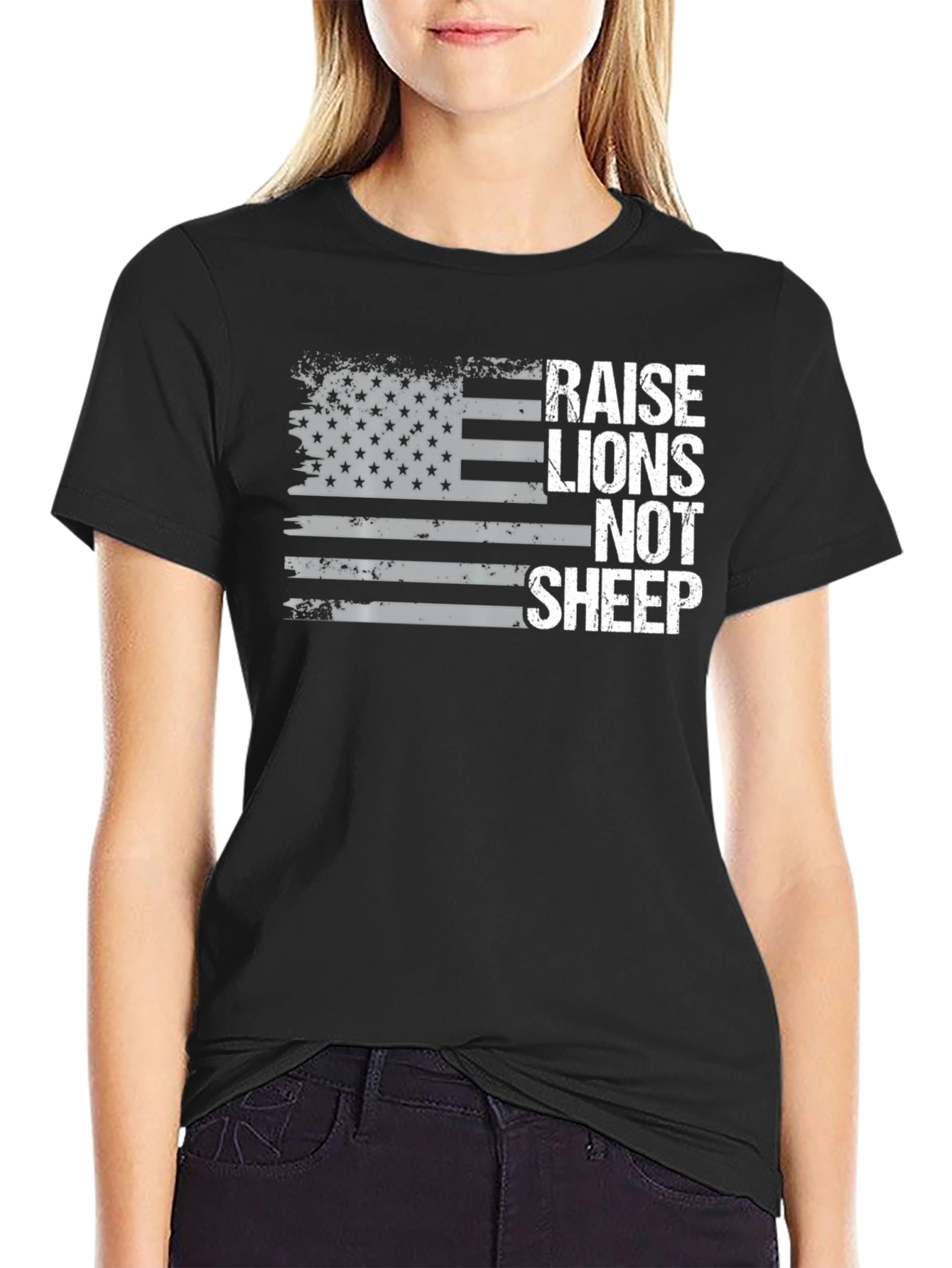 Raise Lions Not Sheep Graphic Tee
