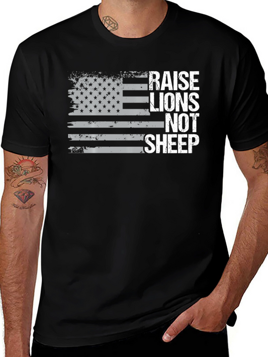 Raise Lions Not Sheep Graphic Tee
