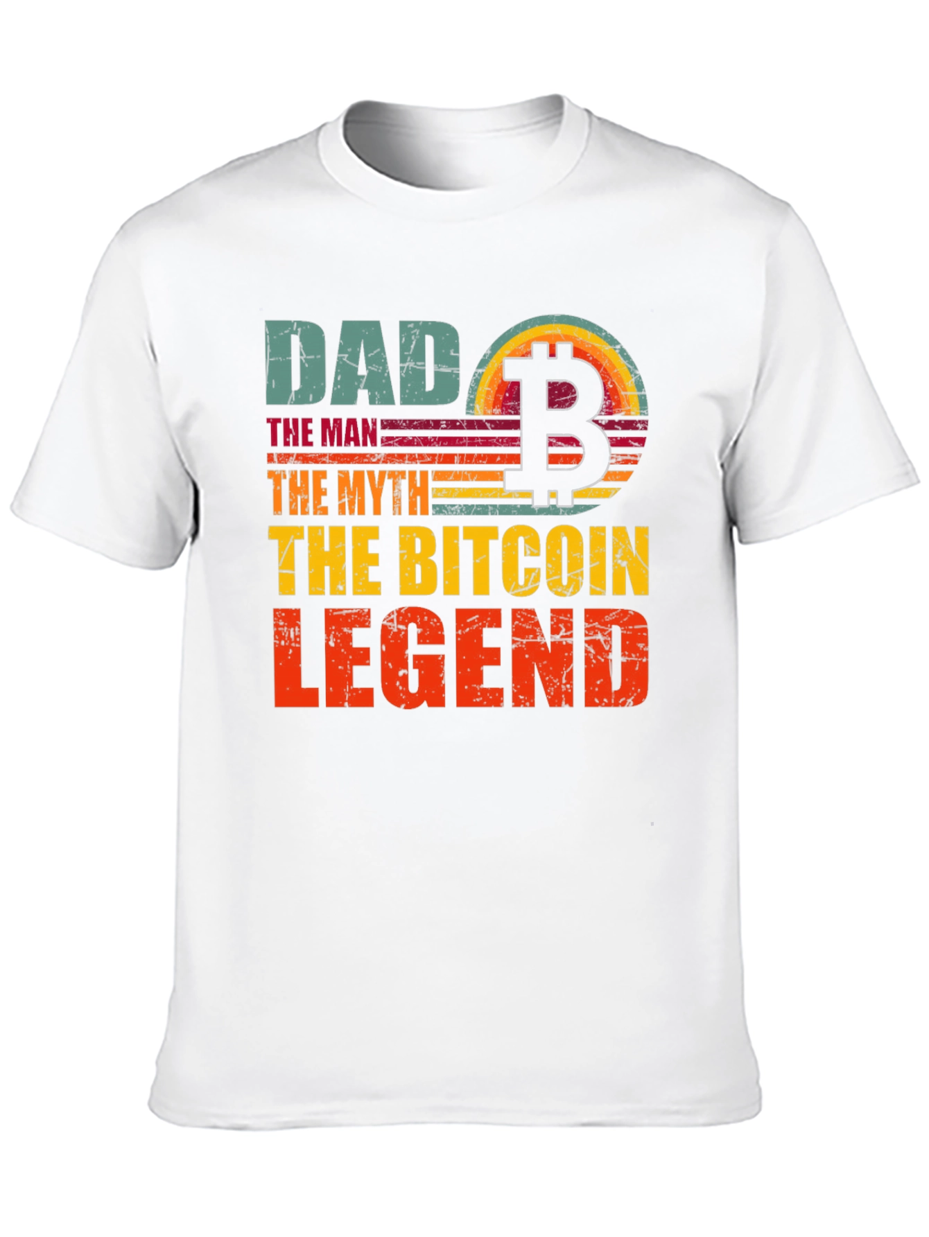 Bitcoin Dad Legend Graphic T-Shirt