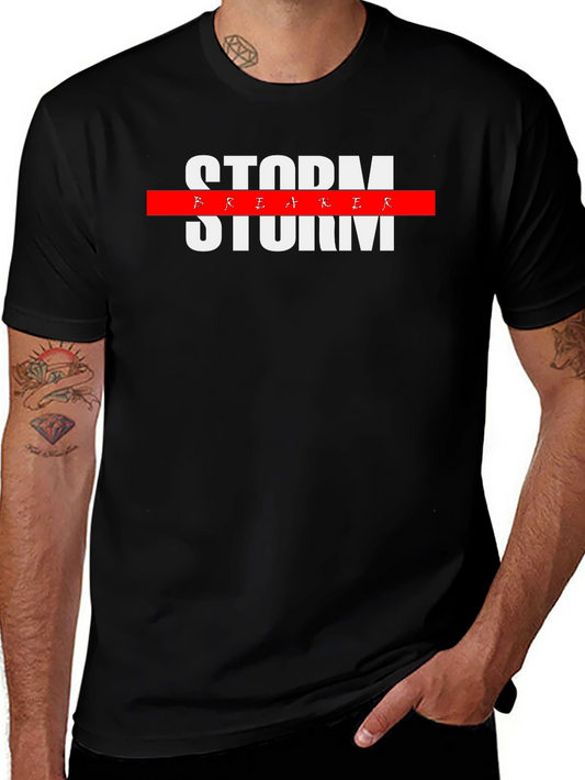 Storm Breaker Graphic Tee - Mens Black T-Shirt