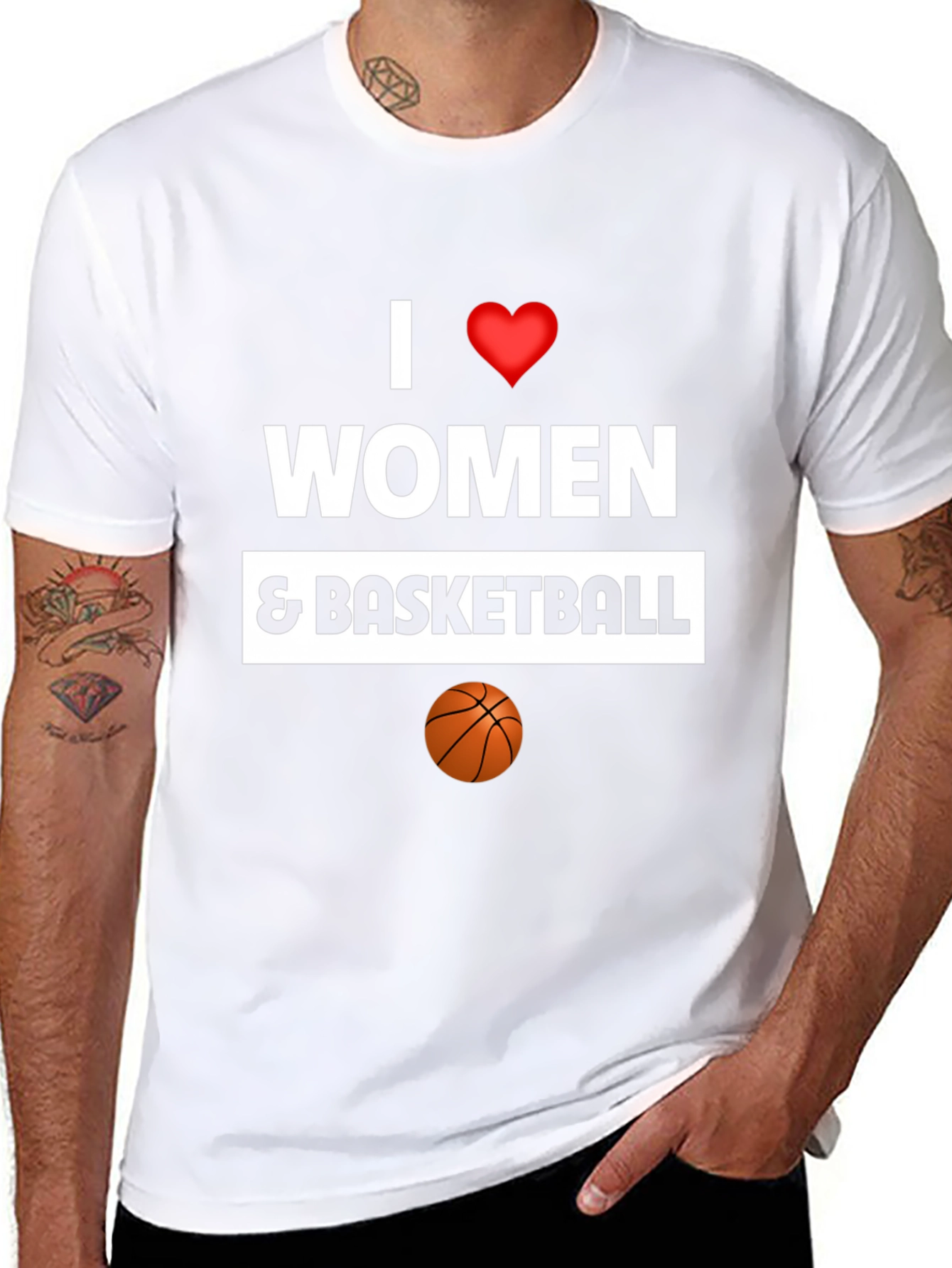 I Love Women and Basketball Graphic Tee