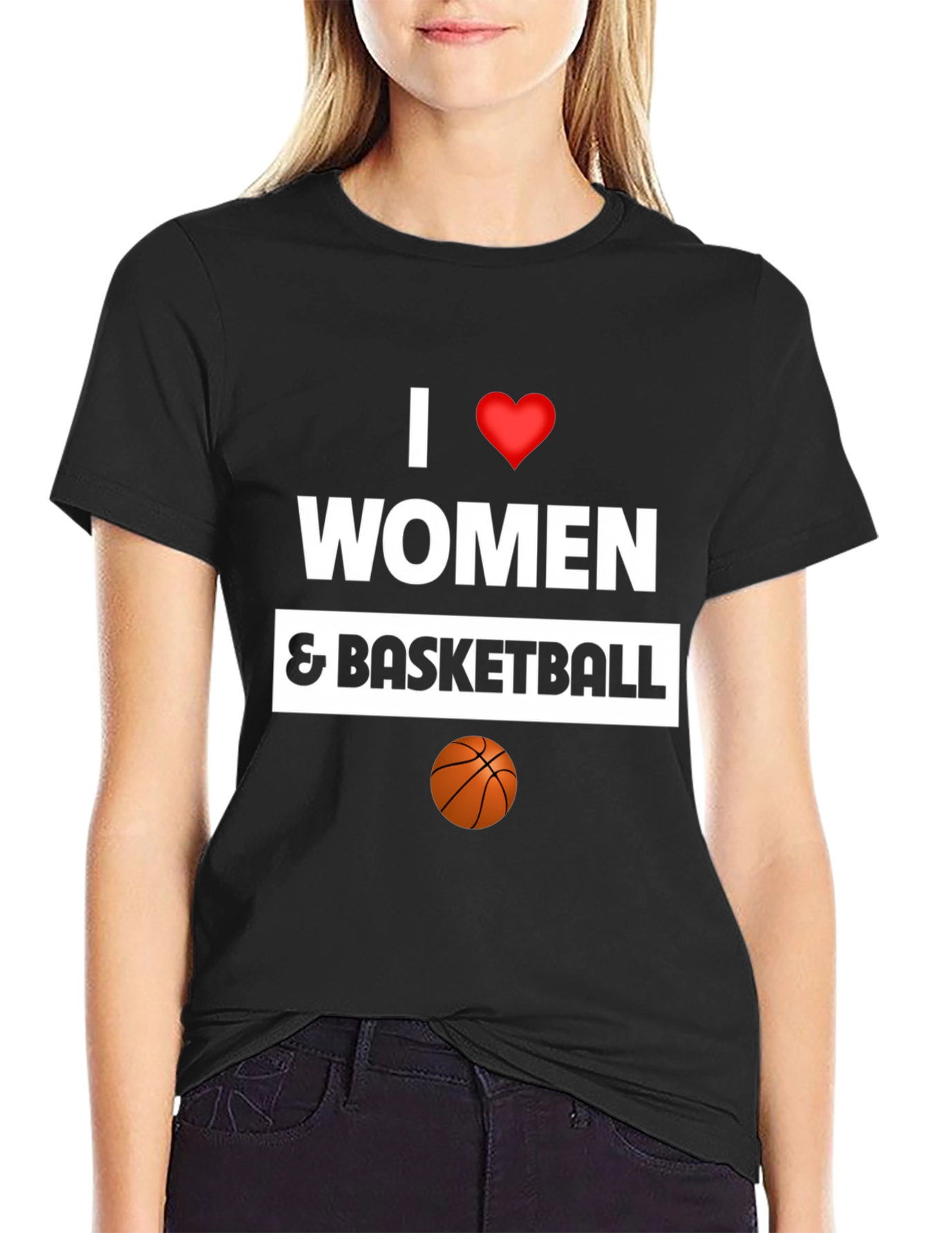 I Love Women and Basketball Graphic Tee