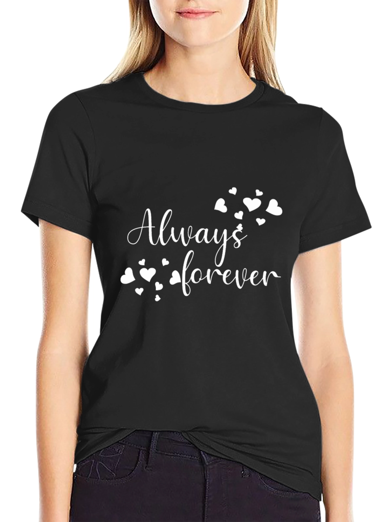 Always & Forever Graphic Tee - Black