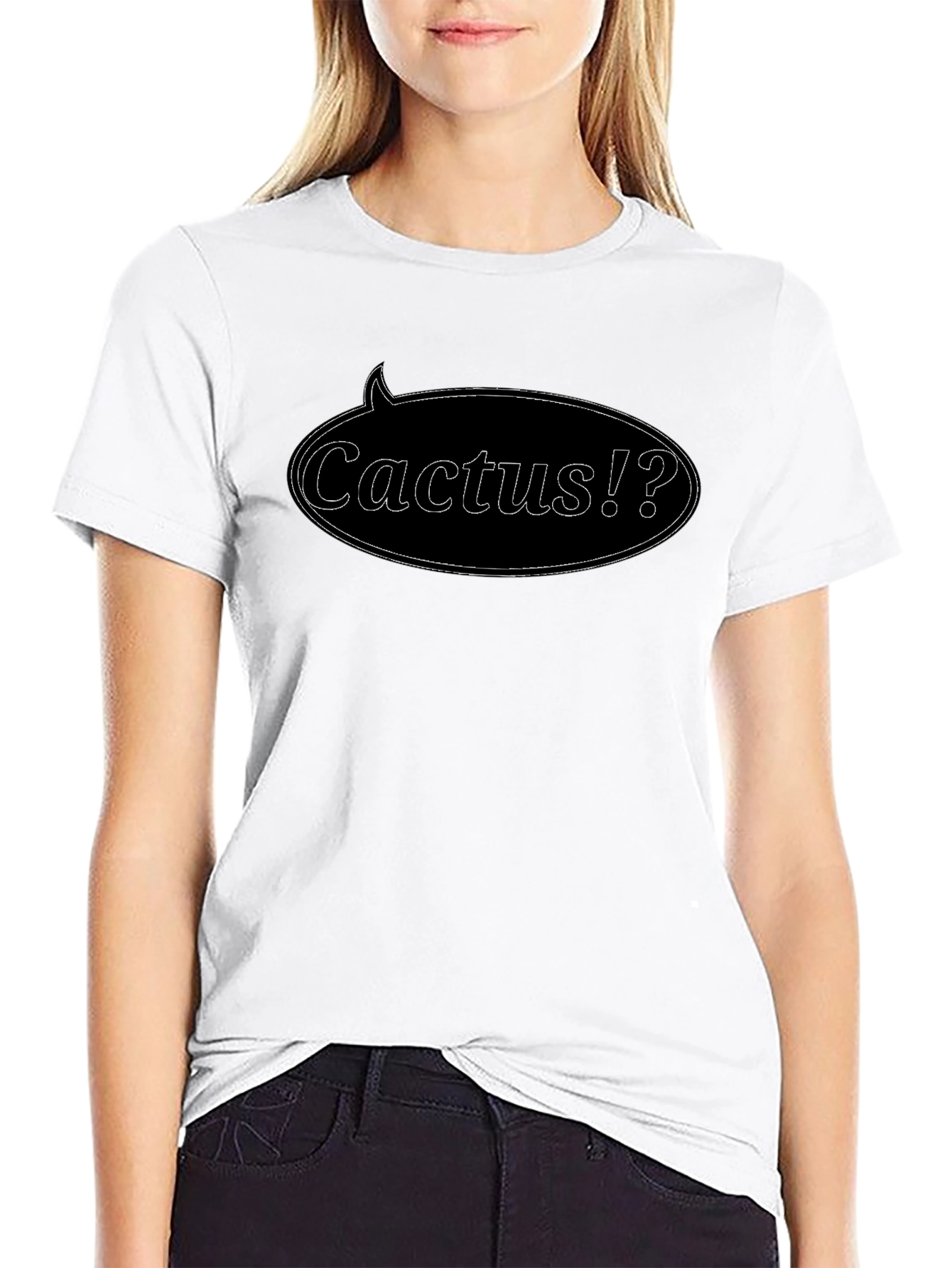 Cactus?! Graphic Tee - Black