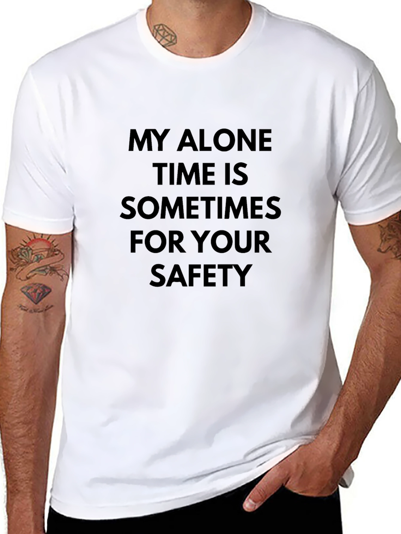 Alone Time Safety Graphic T-Shirt