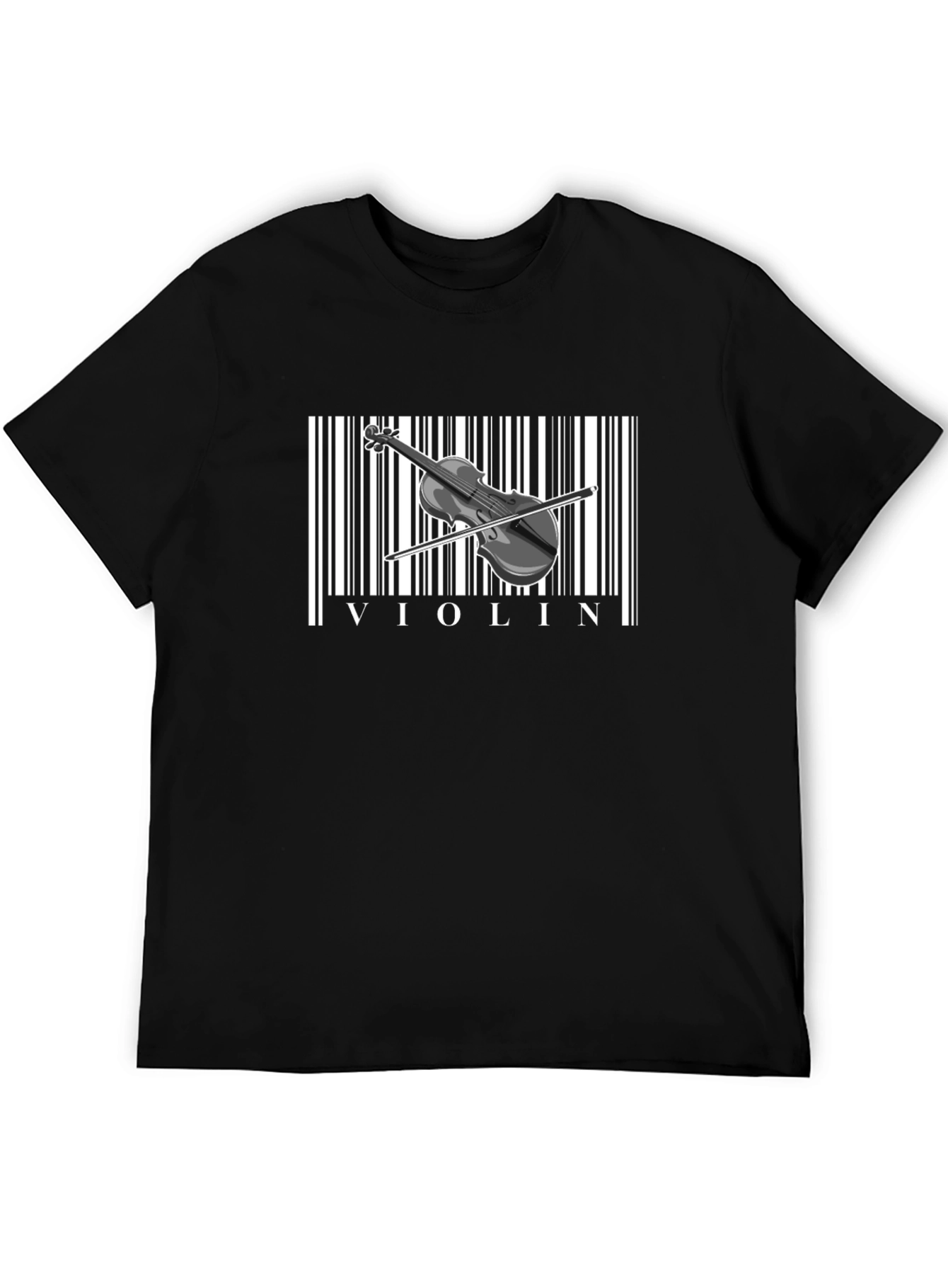 Violin Barcode T-Shirt - Music Lover Tee