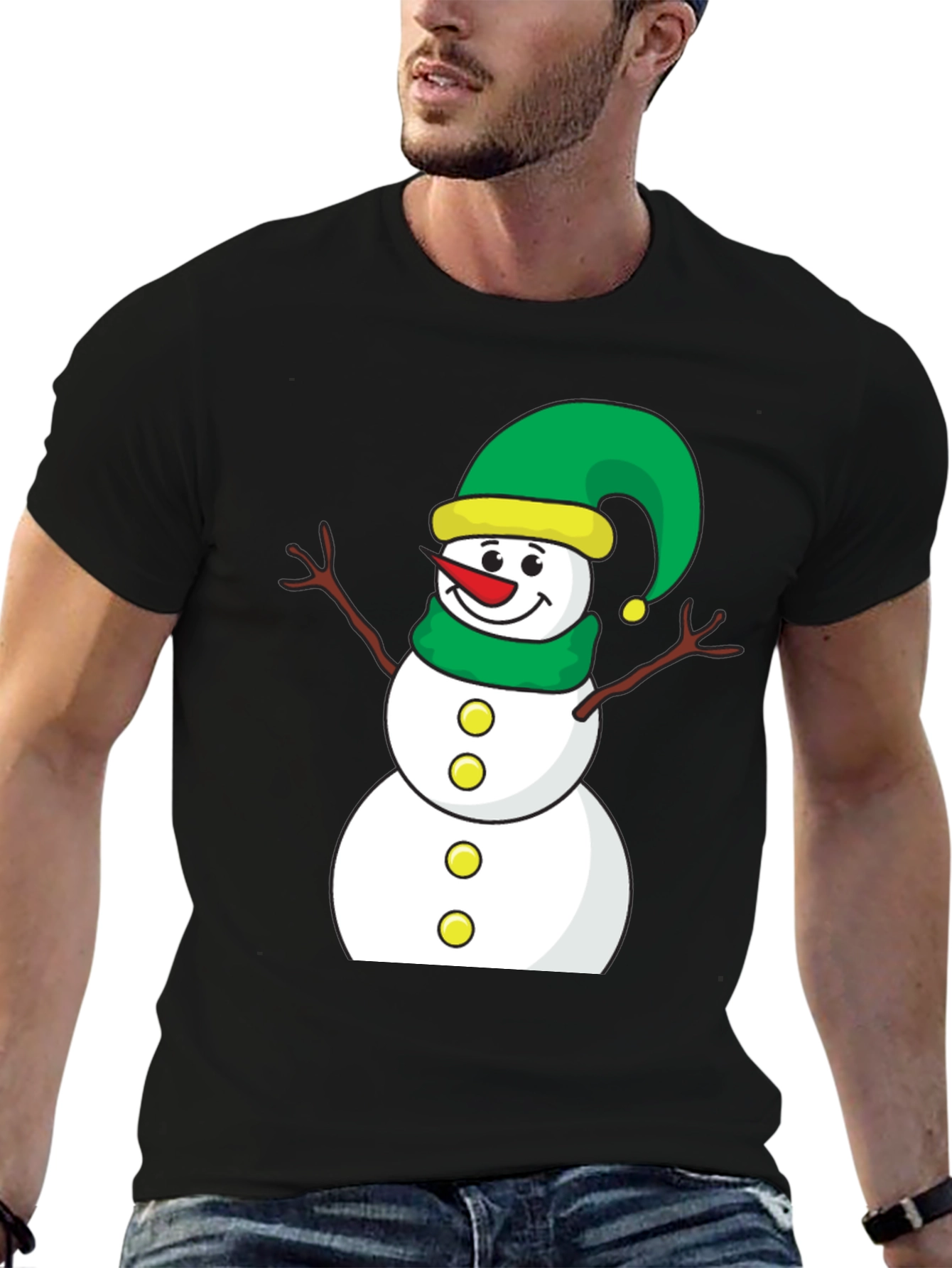 Festive Snowman T-Shirt - Holiday Cheer