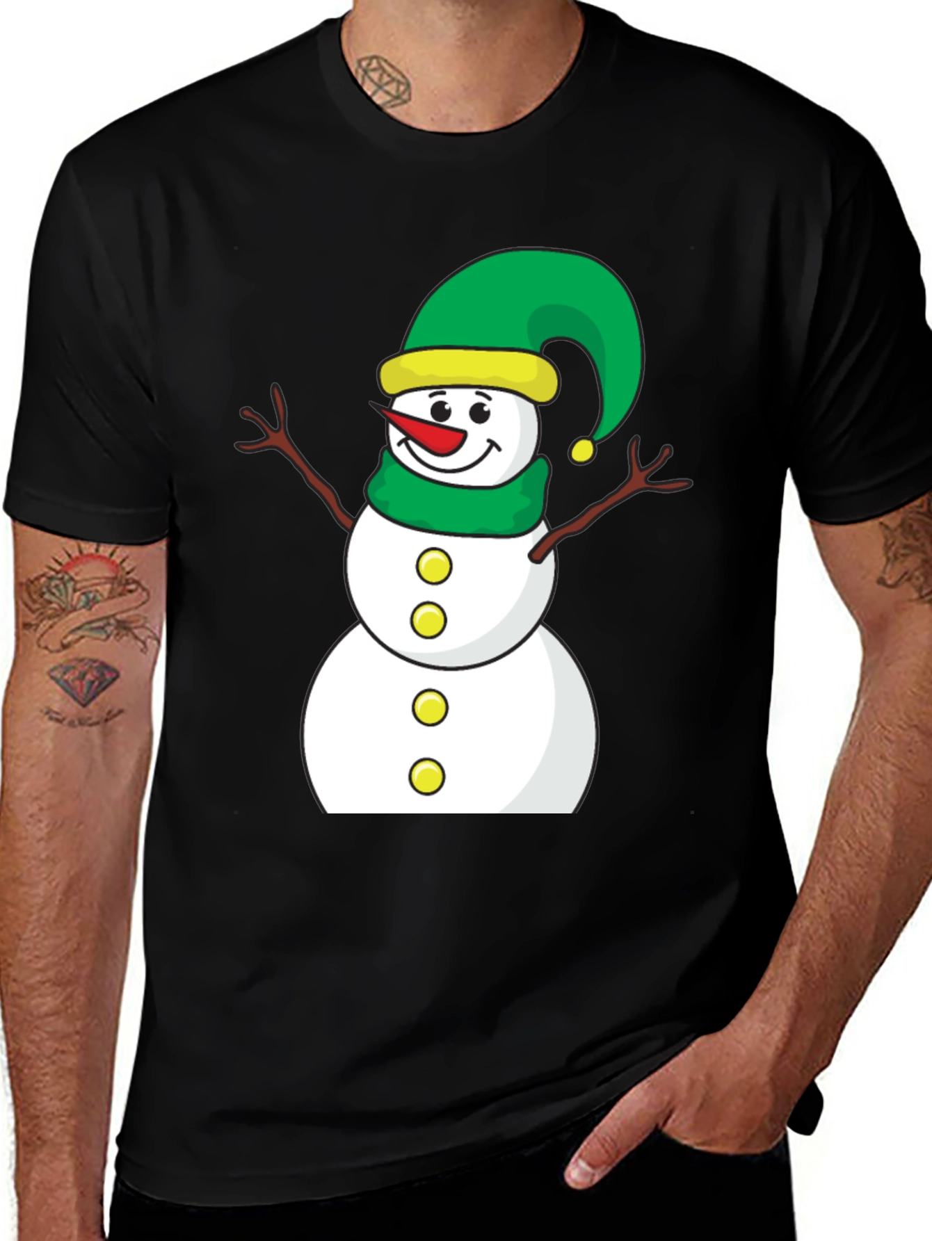 Festive Snowman T-Shirt - Holiday Cheer