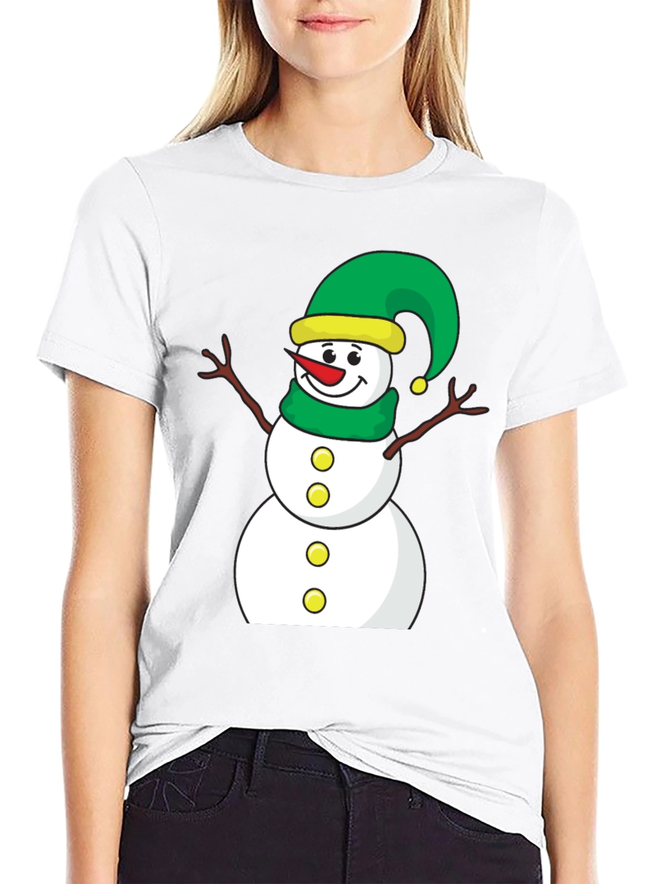 Festive Snowman T-Shirt - Holiday Cheer