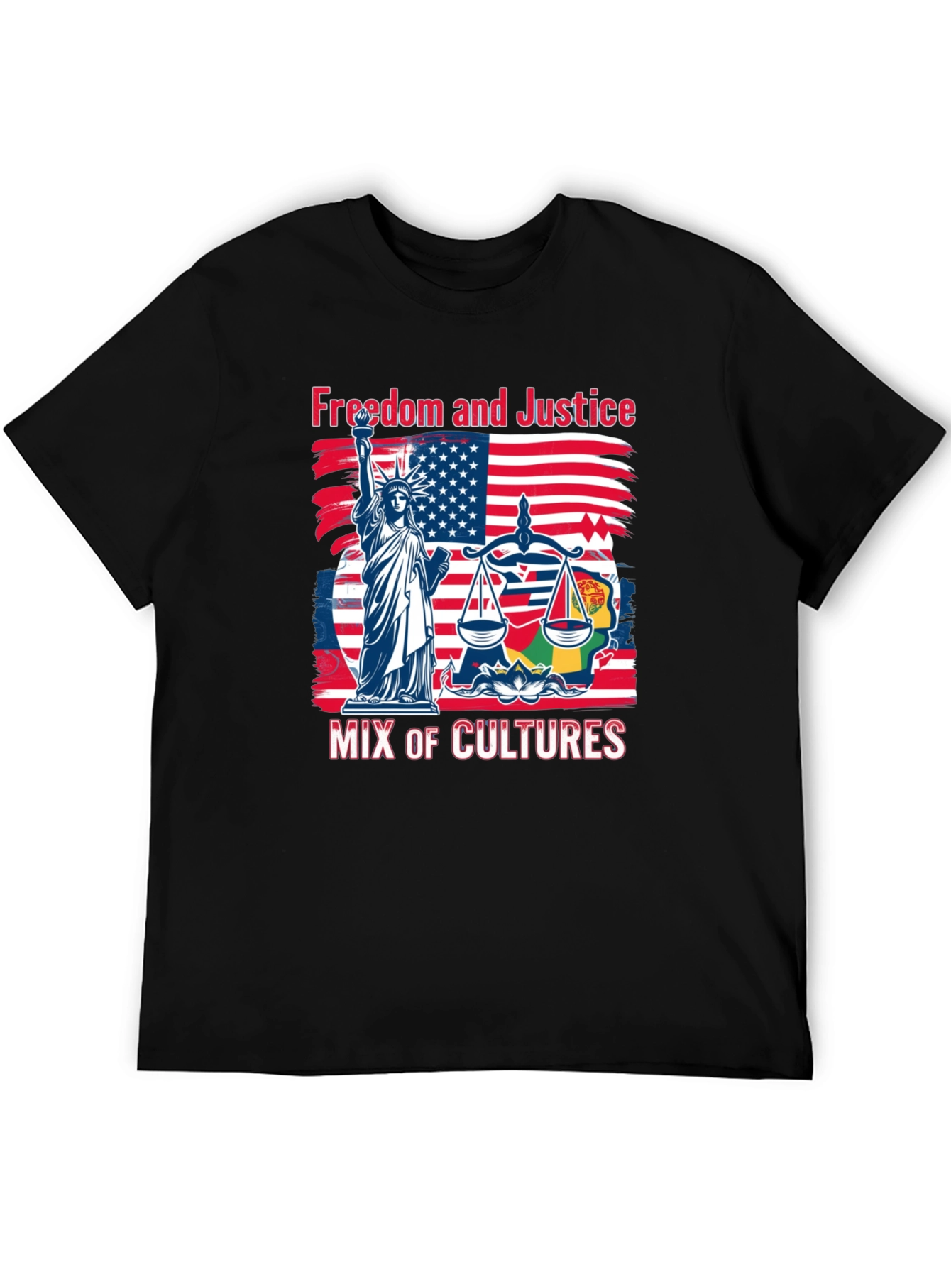 Freedom and Justice Mix of Cultures T-Shirt