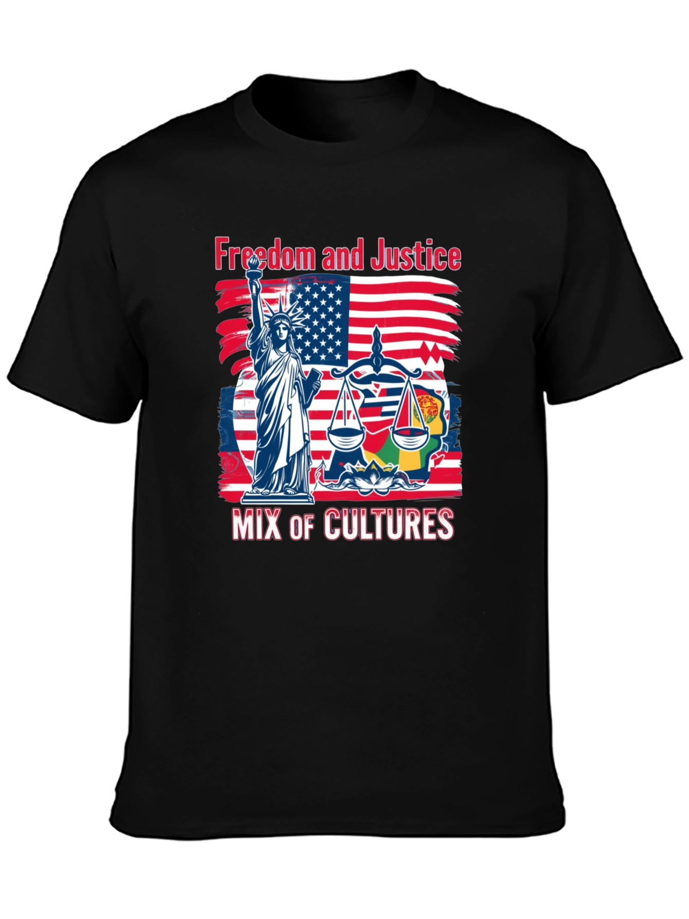 Freedom and Justice Mix of Cultures T-Shirt