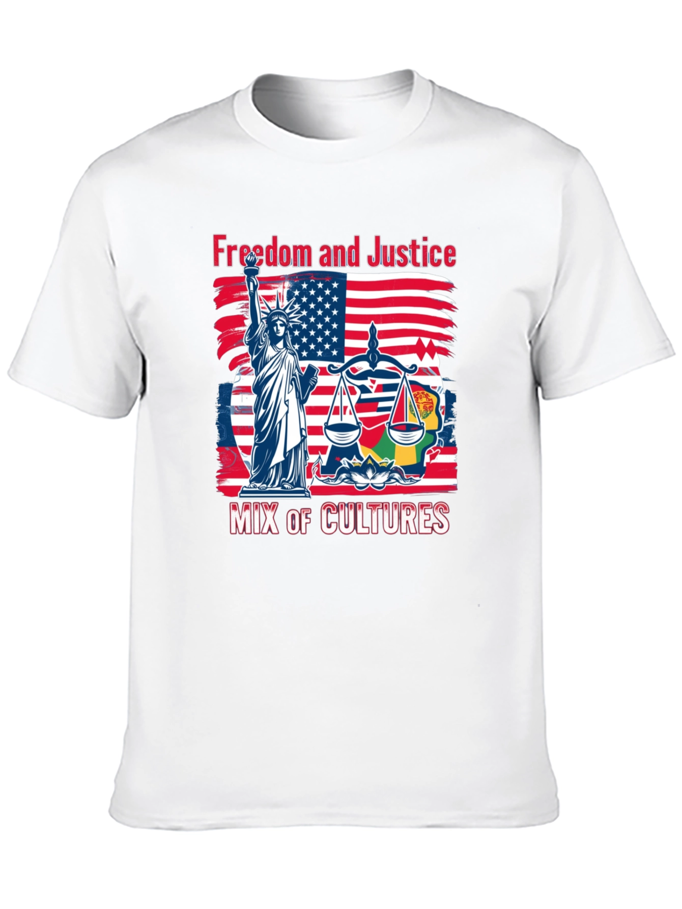 Freedom and Justice Mix of Cultures T-Shirt