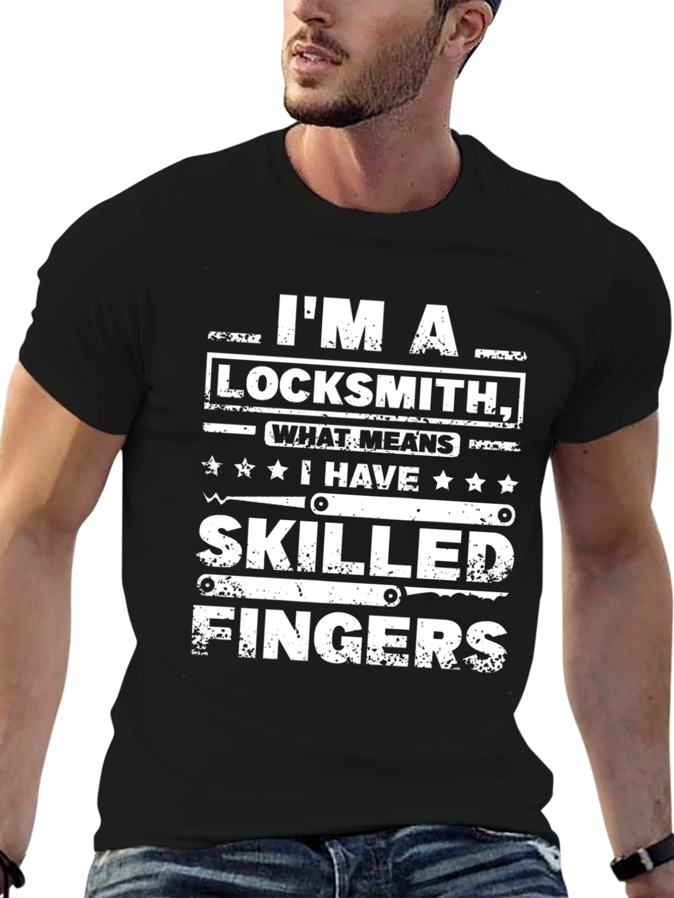 Im A Locksmith Skilled Fingers Graphic T-Shirt
