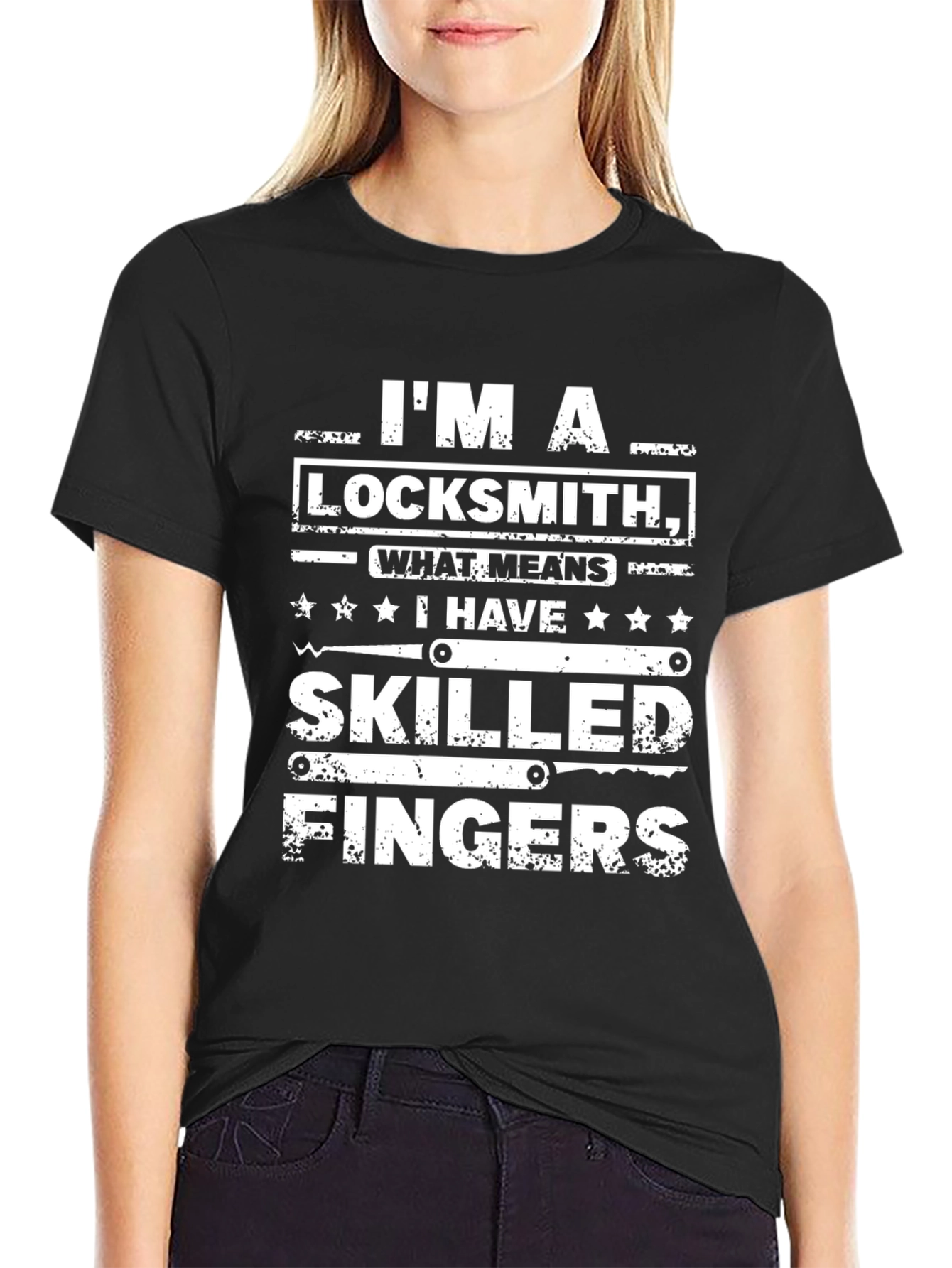 Im A Locksmith Skilled Fingers Graphic T-Shirt