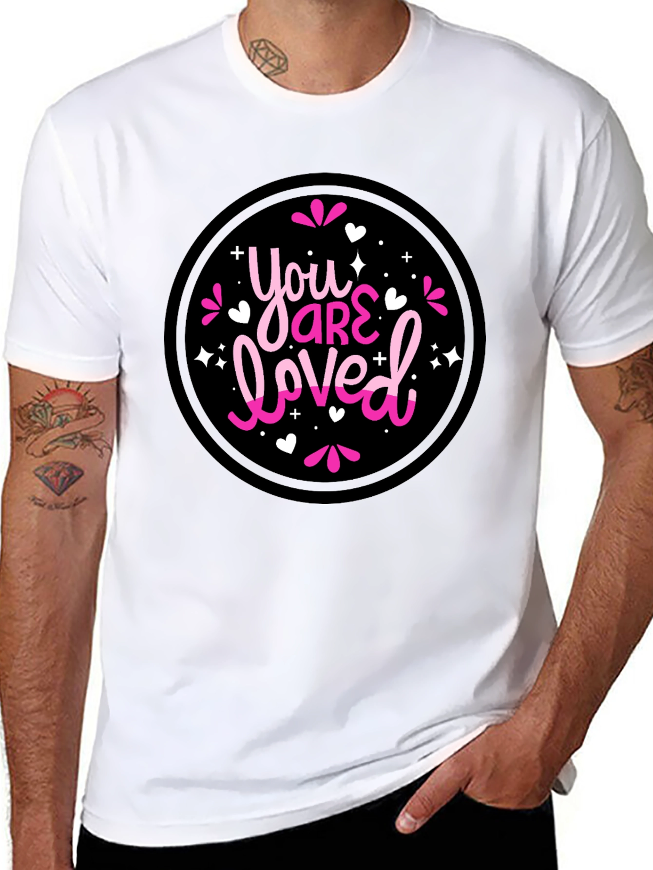 You Are Loved Graphic T-Shirt - Black