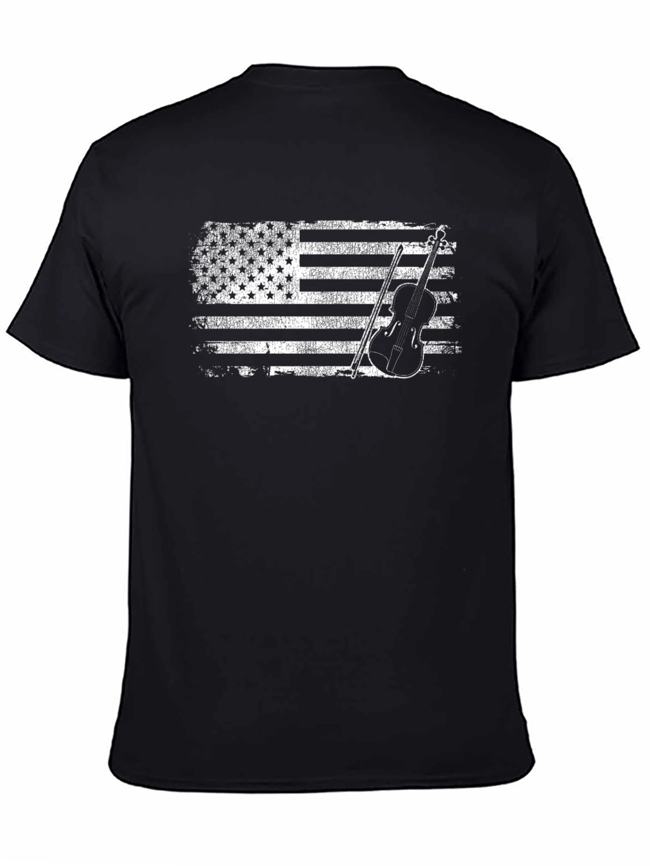 American Flag Violin T-Shirt
