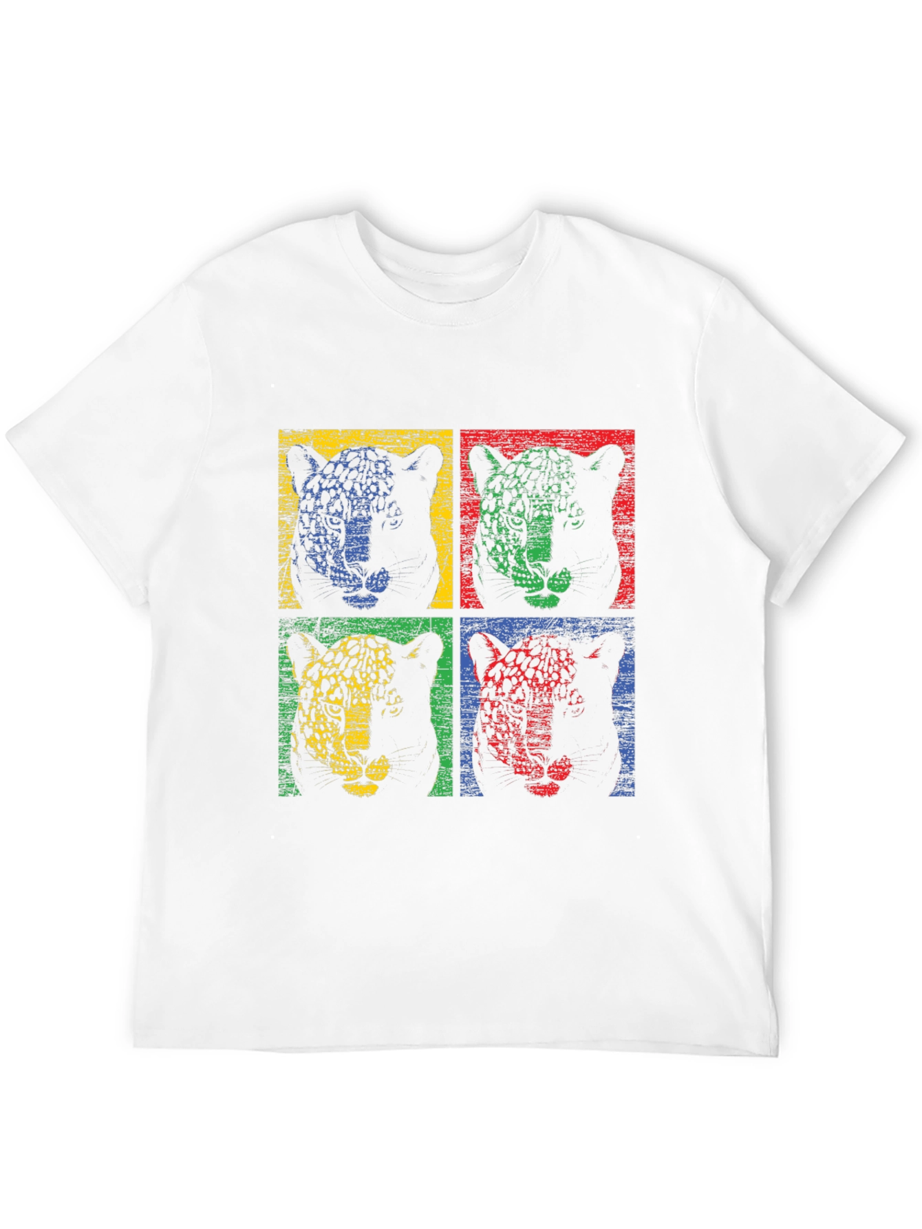 Retro Leopard Print Graphic T-Shirt