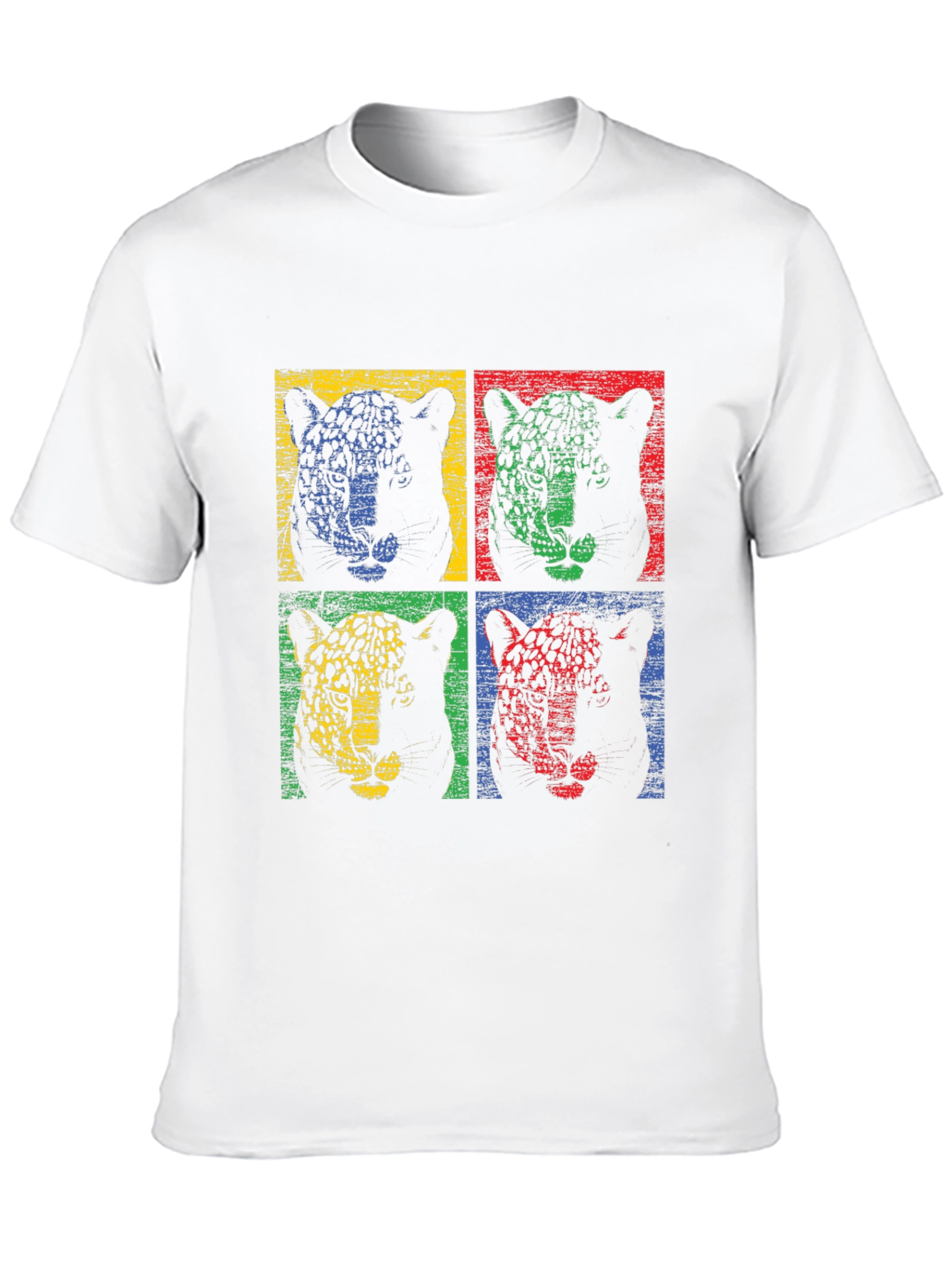 Retro Leopard Print Graphic T-Shirt