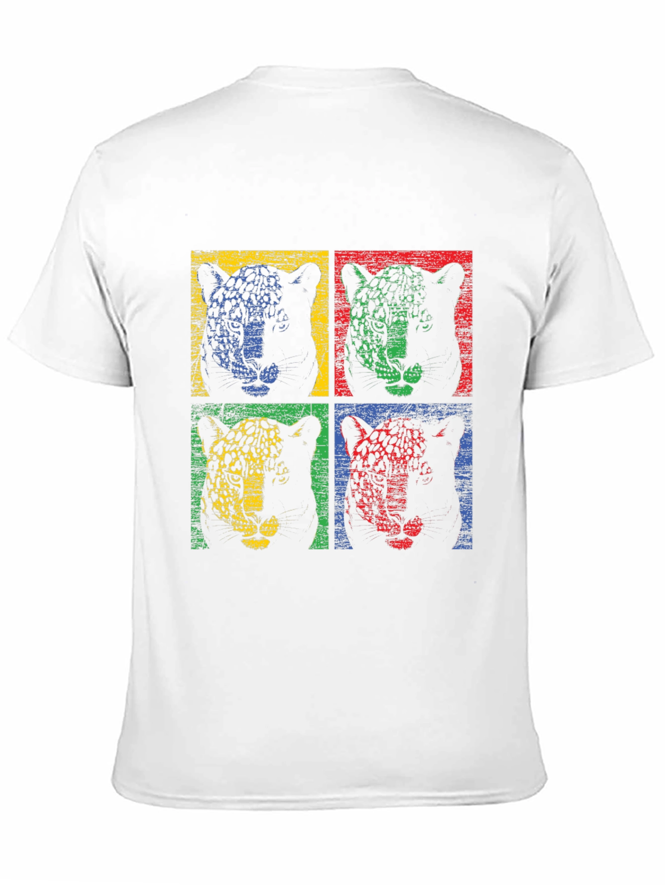 Retro Leopard Print Graphic T-Shirt