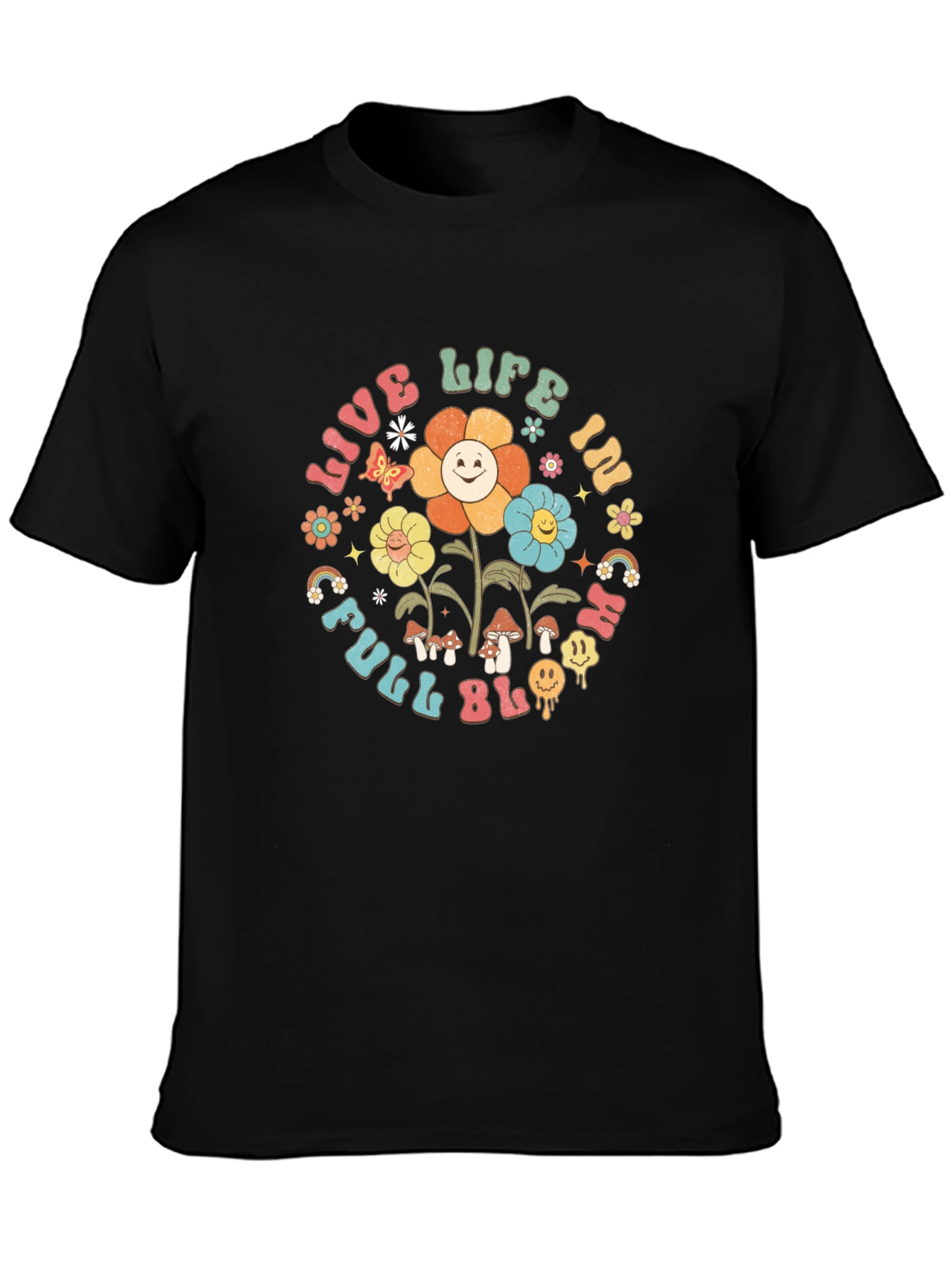 Live Life in Full Bloom Graphic Tee
