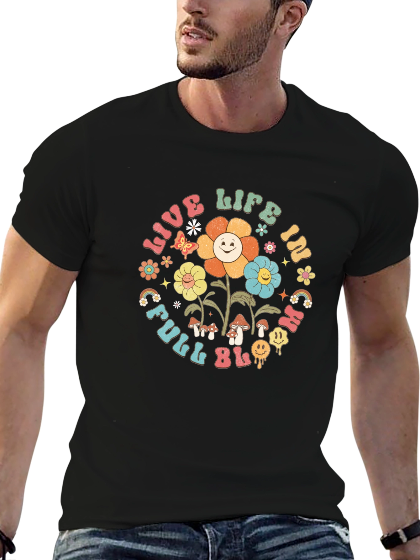 Live Life in Full Bloom Graphic Tee