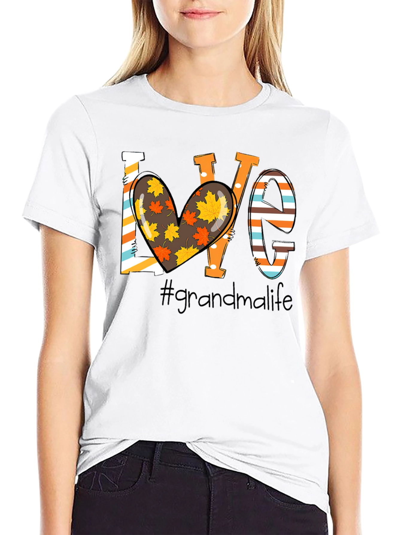 LOVE #grandmalife T-Shirt - Fall Themed Graphic Tee
