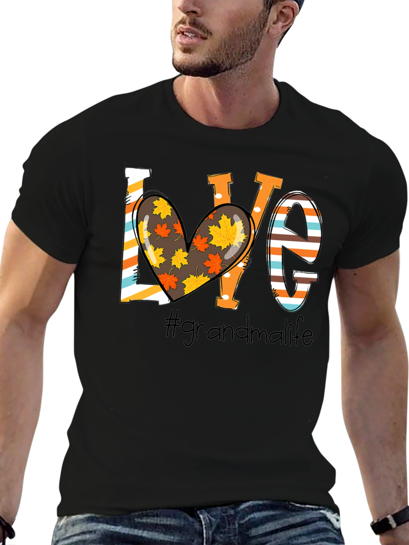 LOVE #grandmalife T-Shirt - Fall Themed Graphic Tee