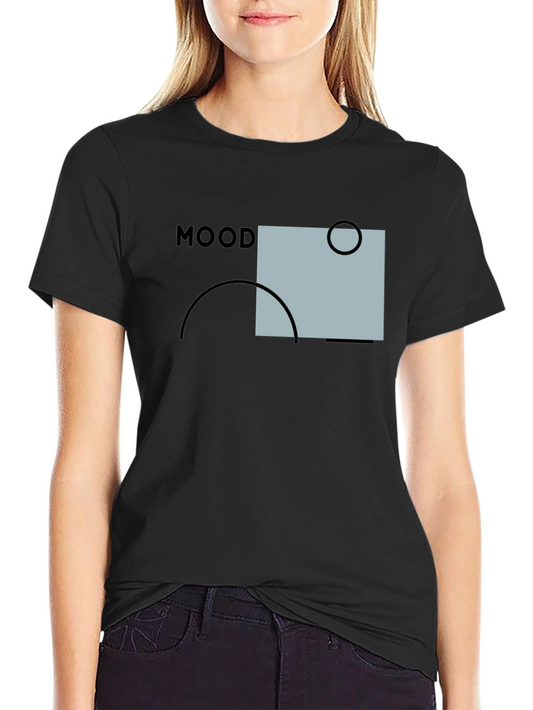 Mood Graphic Print Black T-Shirt