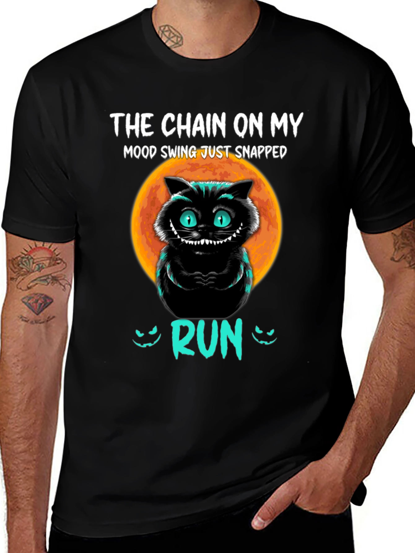 Mood Swing Cat T-Shirt - Run
