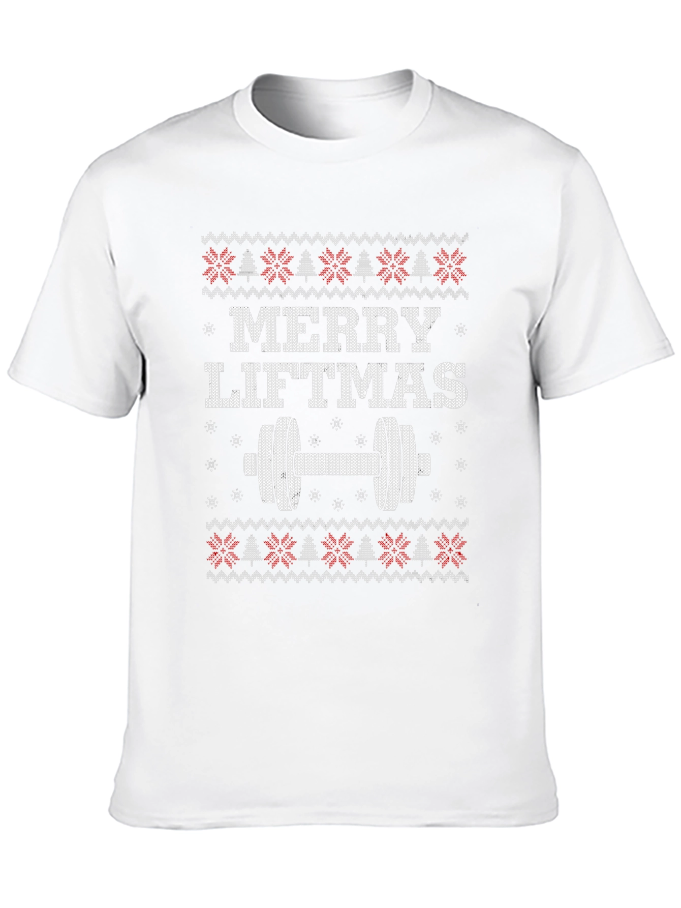 Merry Liftmas Ugly Christmas Sweater Workout T-Shirt