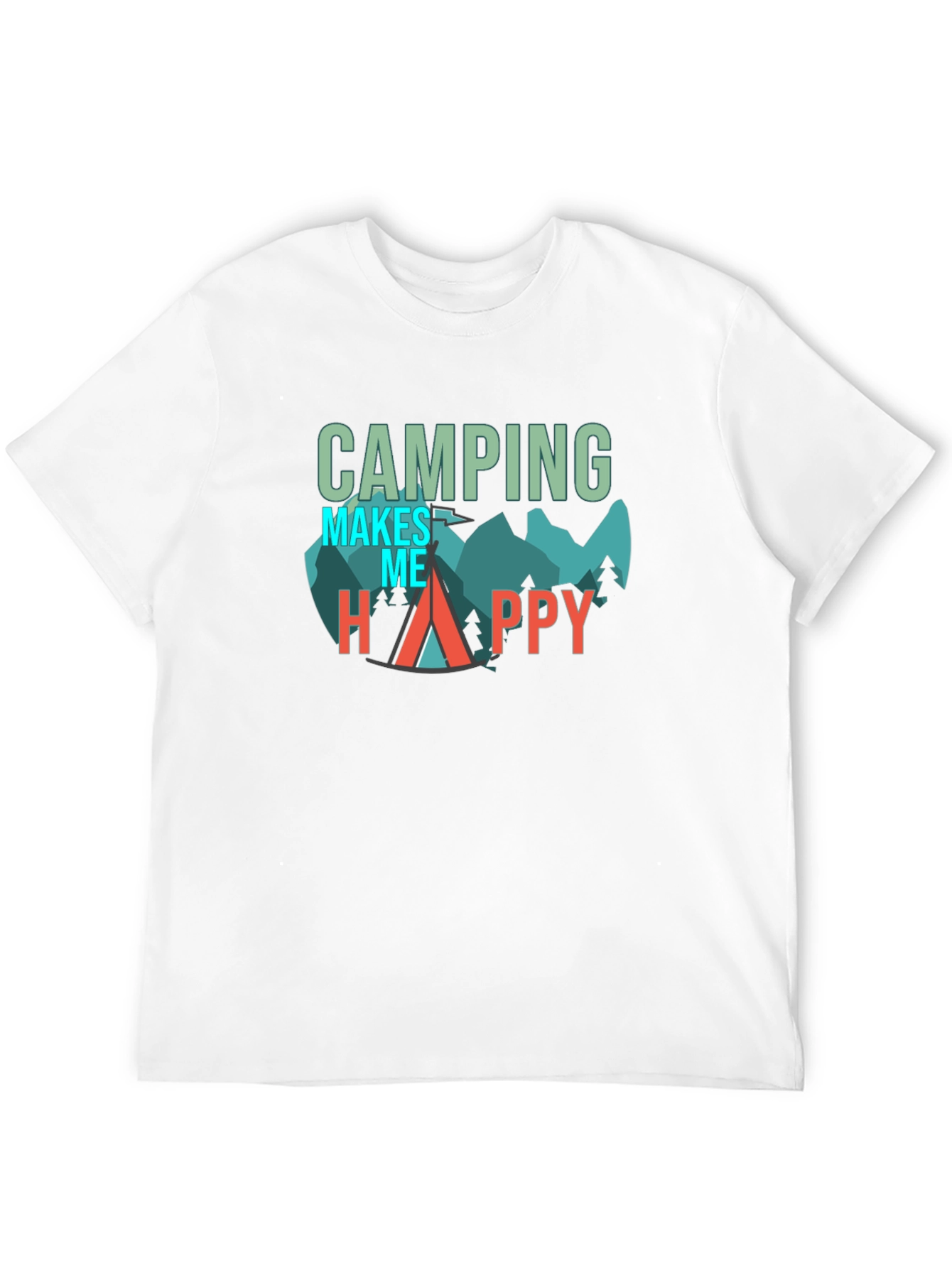 Camping Makes Me Happy Graphic Tee