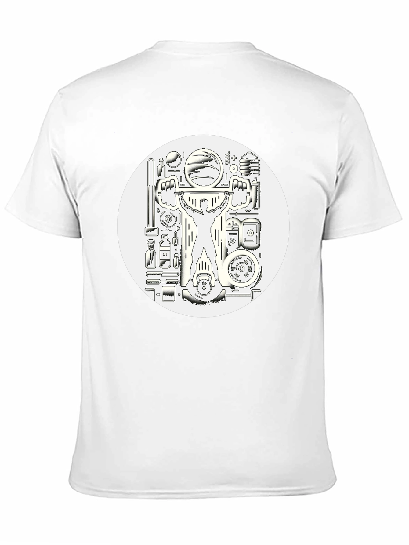 Weightlifting Black Graphic T-Shirt