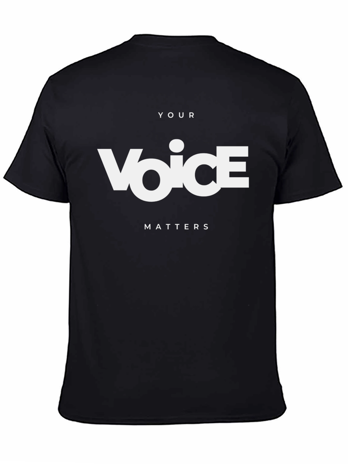 Your Voice Matters Graphic Tee - Black