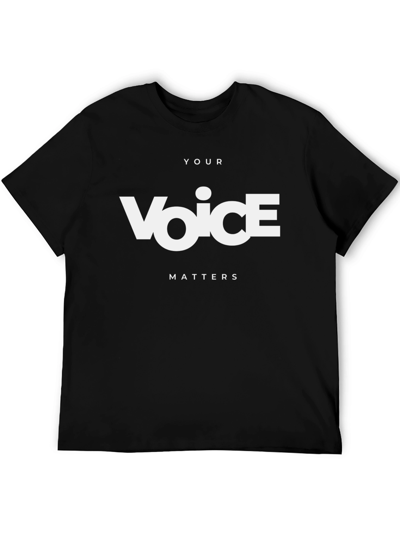 Your Voice Matters Graphic Tee - Black