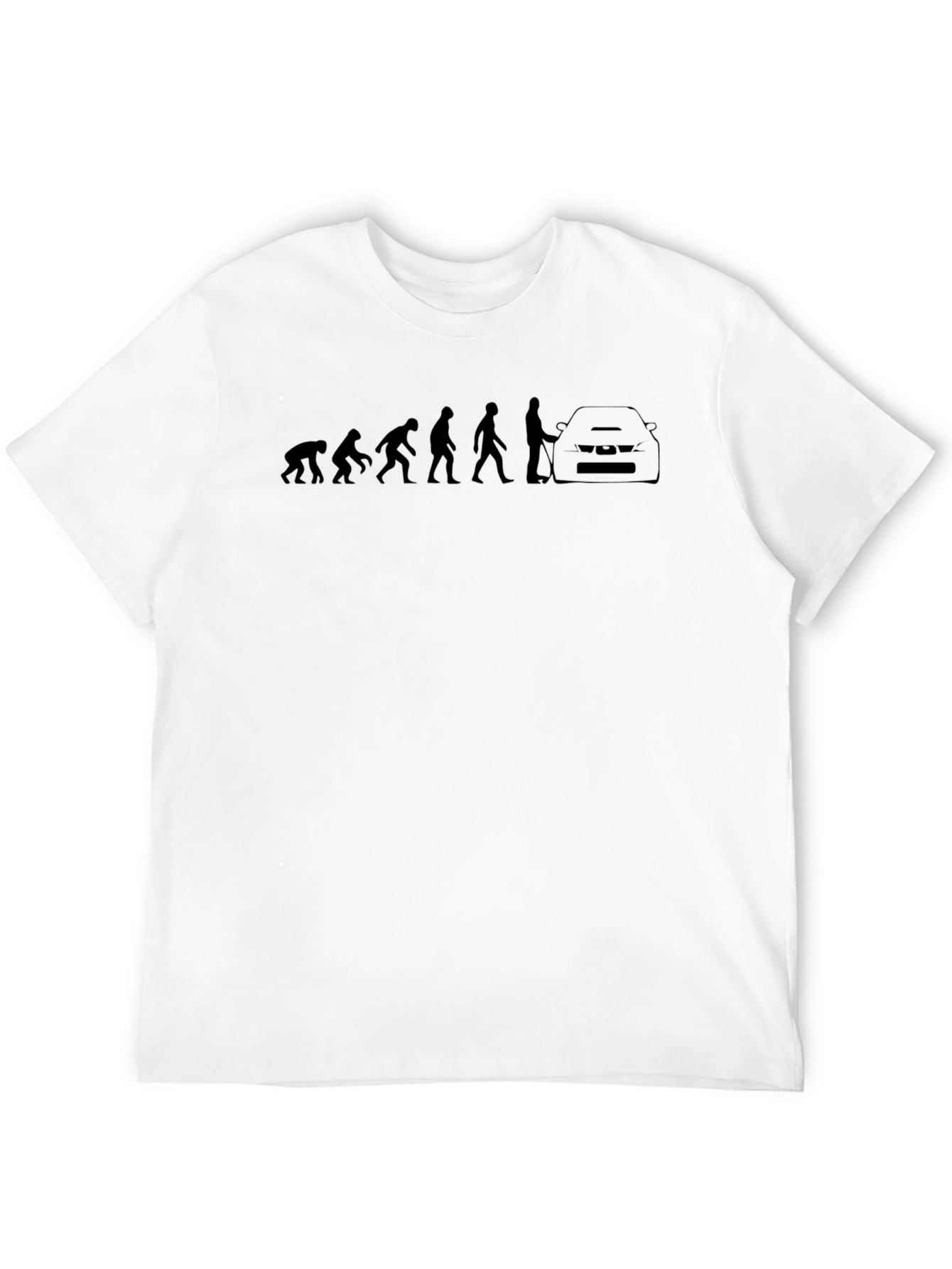 Evolution of Man Car Enthusiast Black T-Shirt