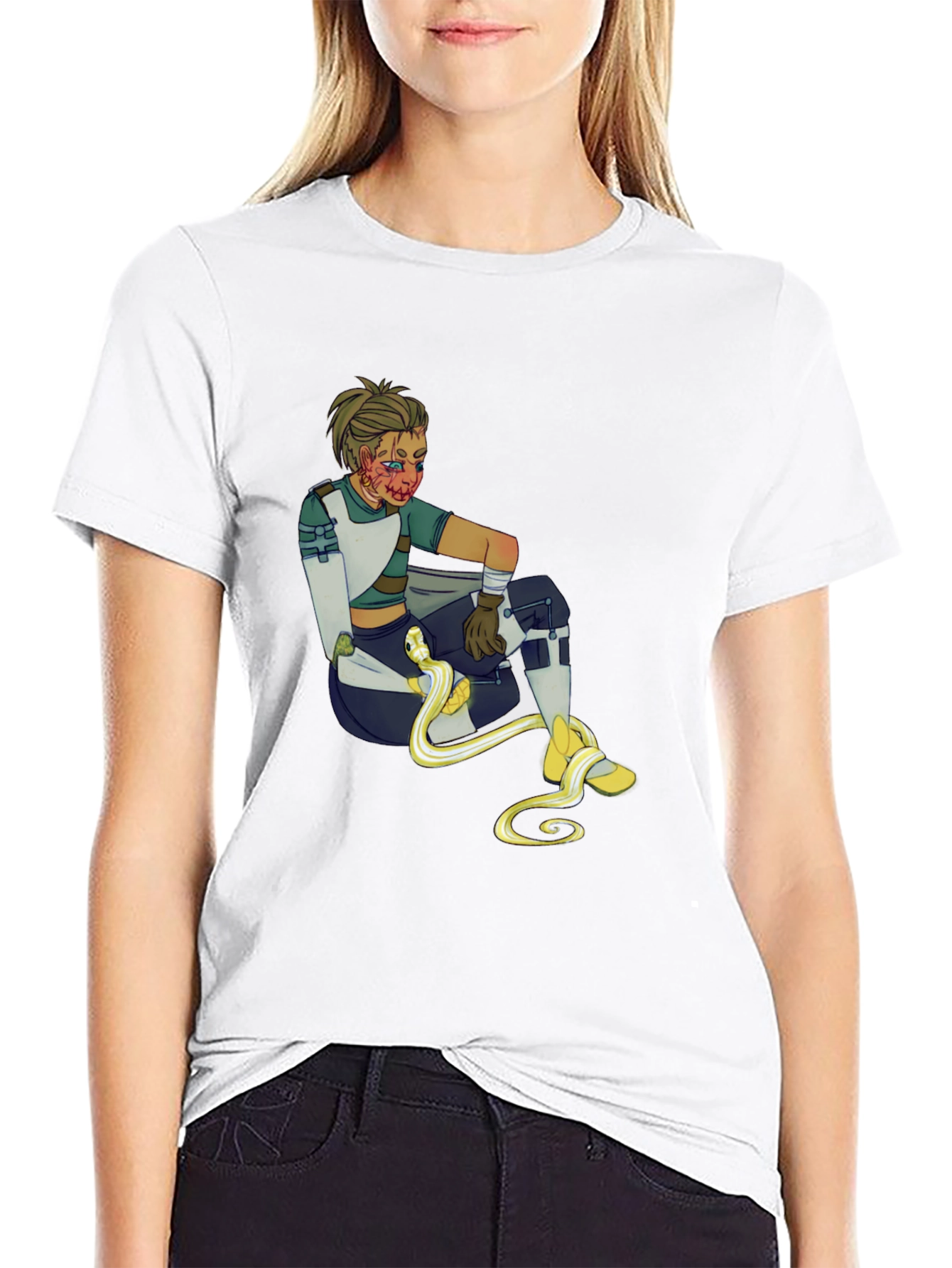 Graphic T-Shirt - Apex Legends Lifeline Snake Design