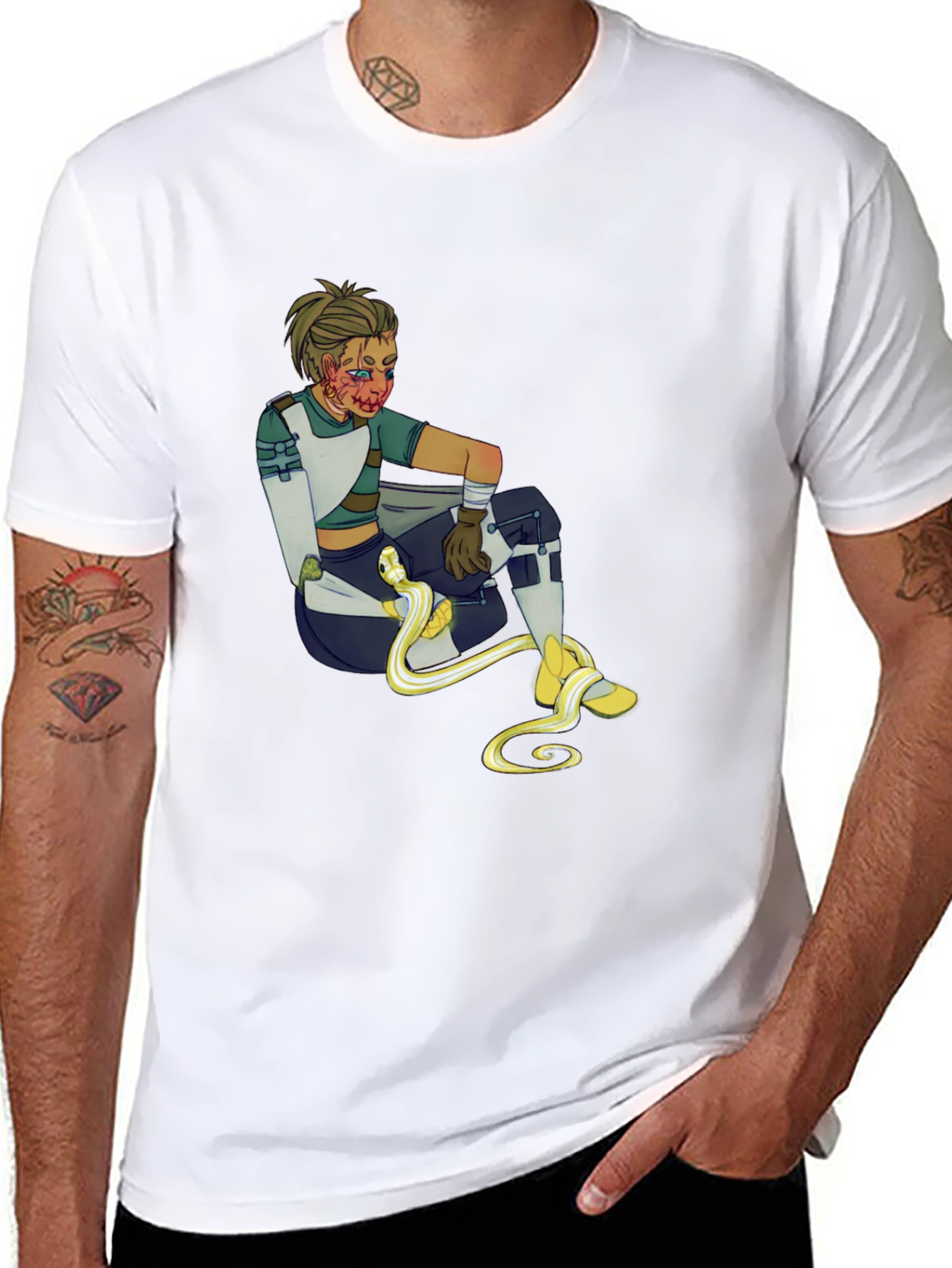 Graphic T-Shirt - Apex Legends Lifeline Snake Design