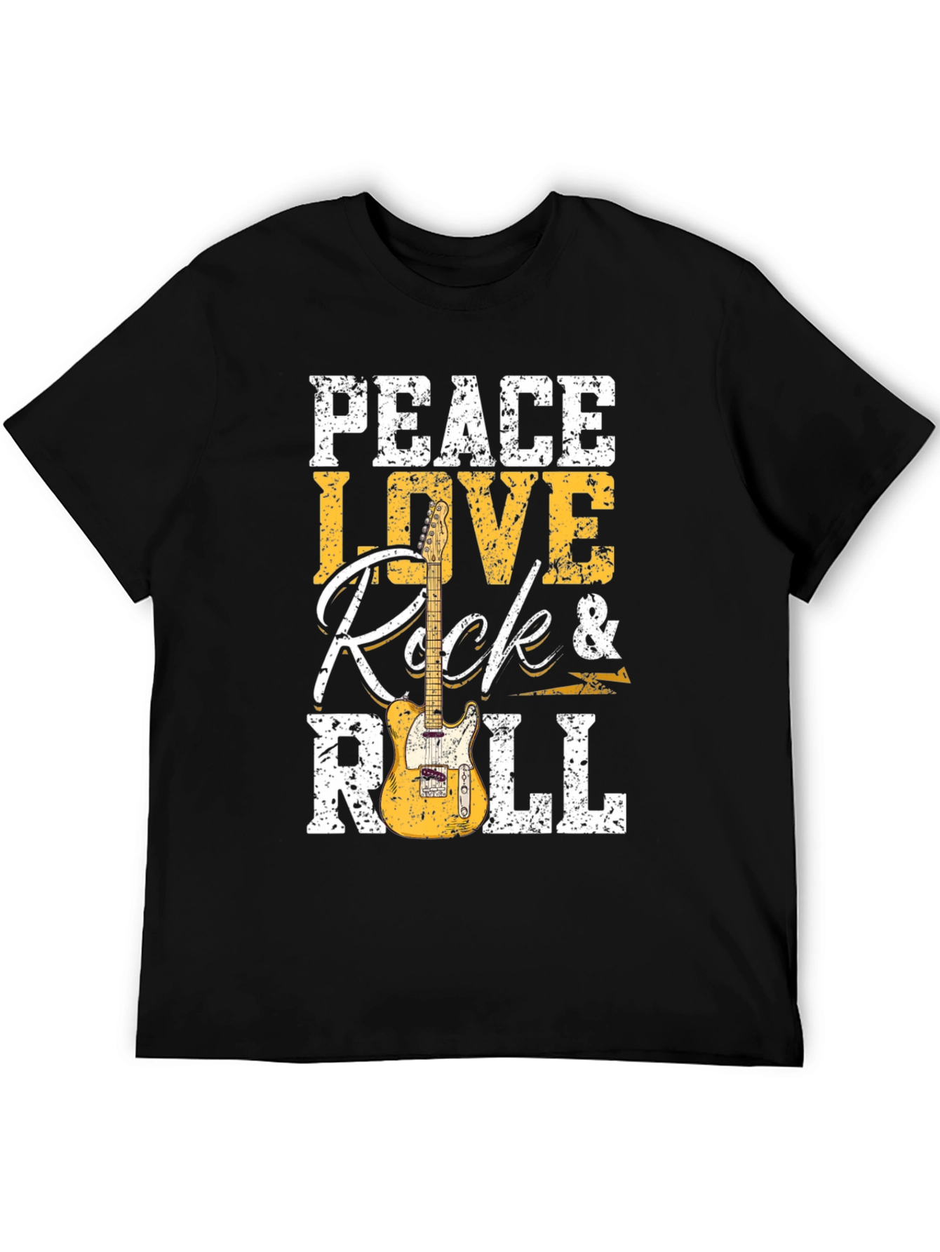 Peace Love Rock & Roll Graphic T-Shirt