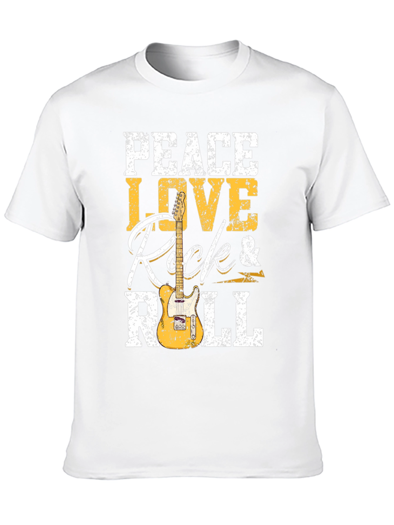 Peace Love Rock & Roll Graphic T-Shirt