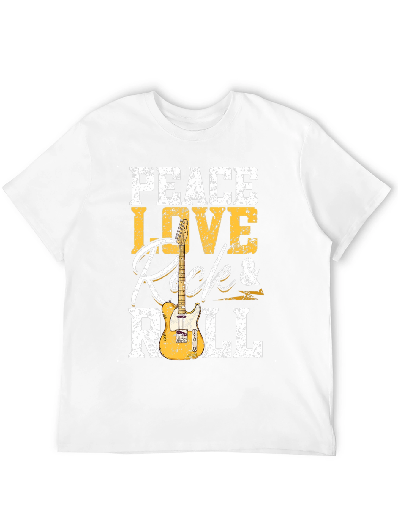 Peace Love Rock & Roll Graphic T-Shirt