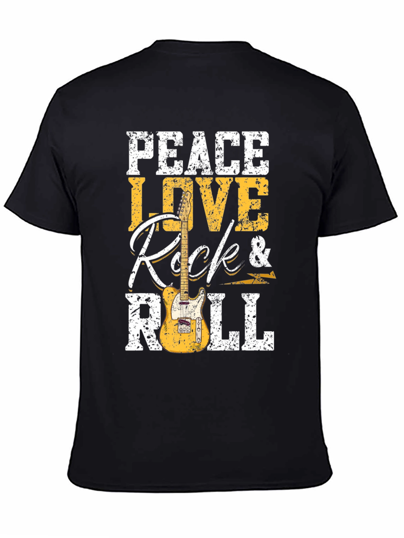 Peace Love Rock & Roll Graphic T-Shirt