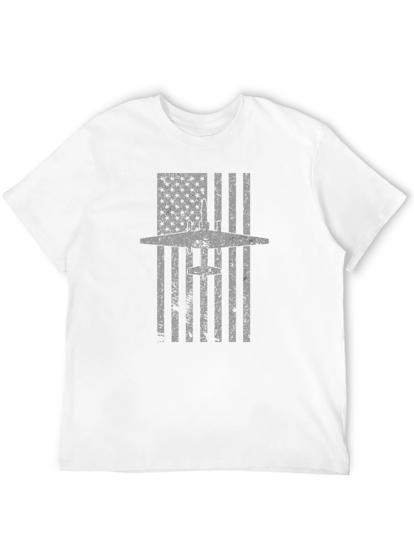 Distressed American Flag Airplane T-Shirt