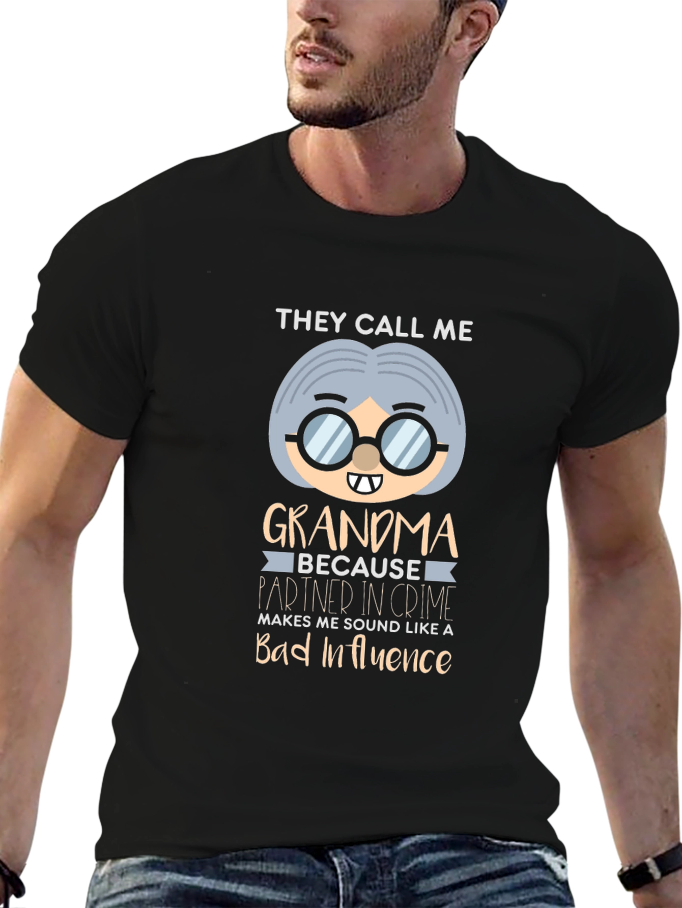 Grandma Bad Influence Graphic T-Shirt