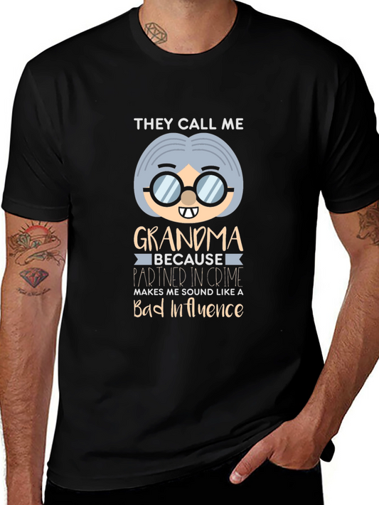 Grandma Bad Influence Graphic T-Shirt