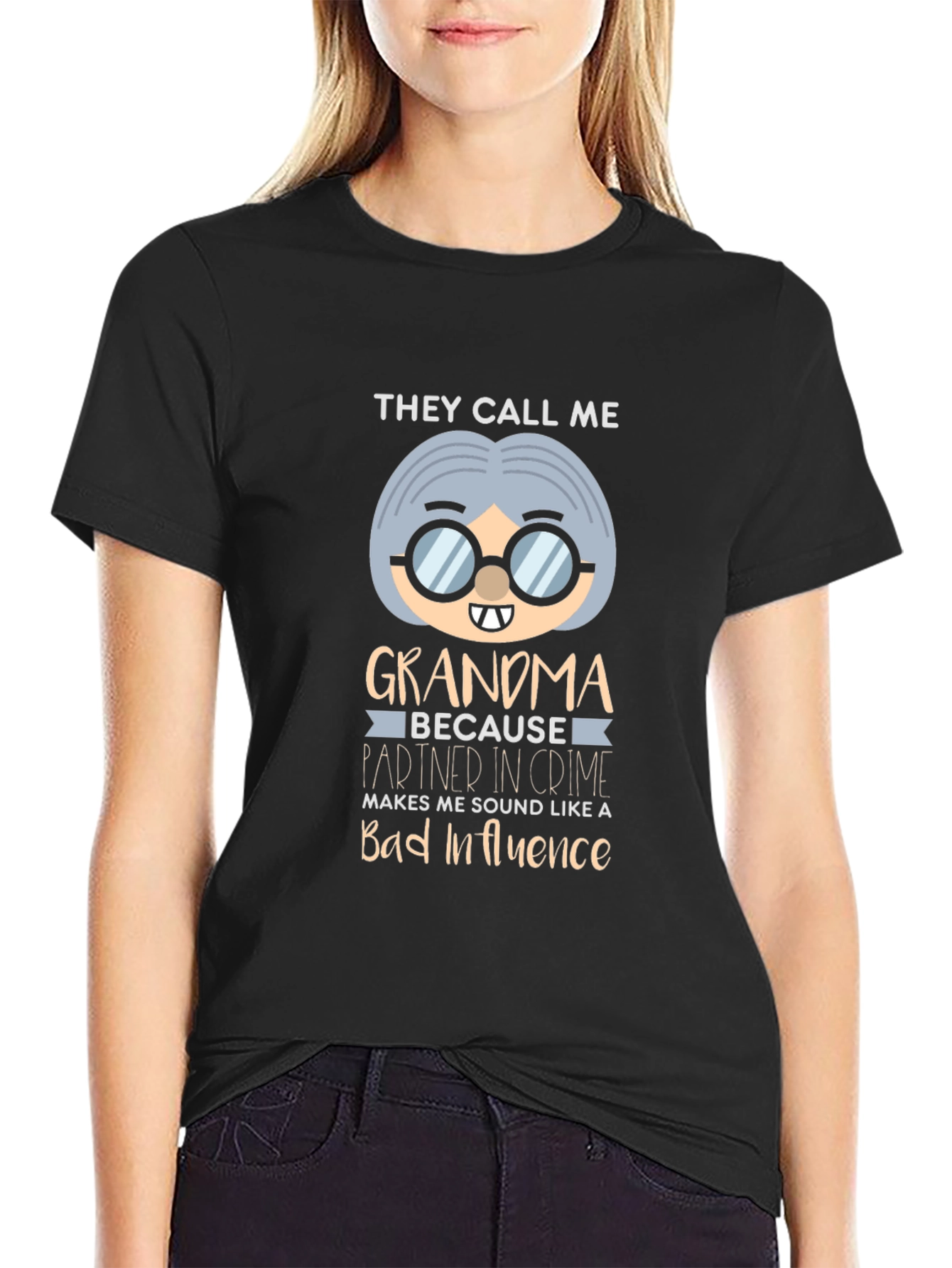 Grandma Bad Influence Graphic T-Shirt