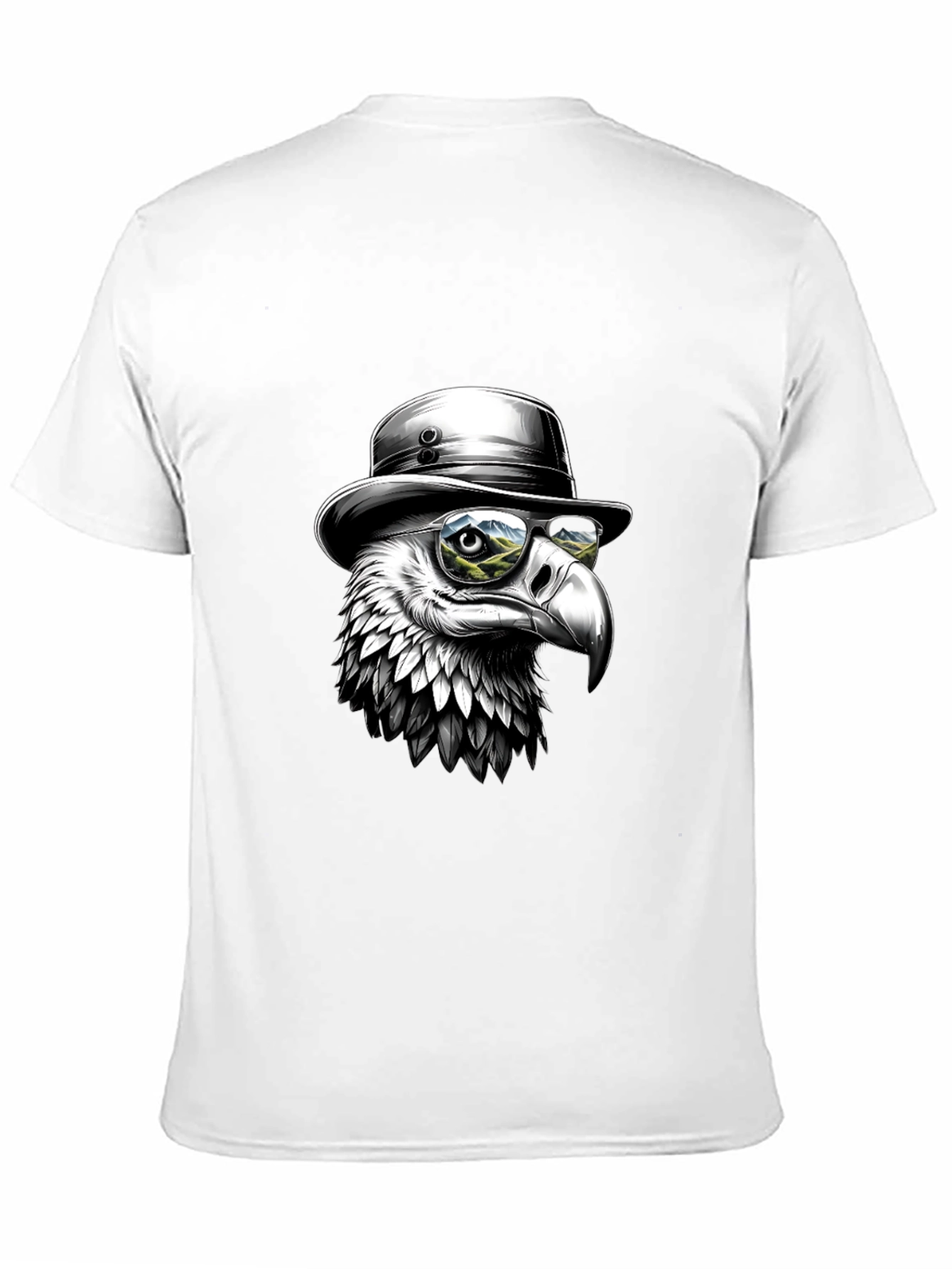 Cool Eagle T-Shirt - Bird with Hat & Glasses