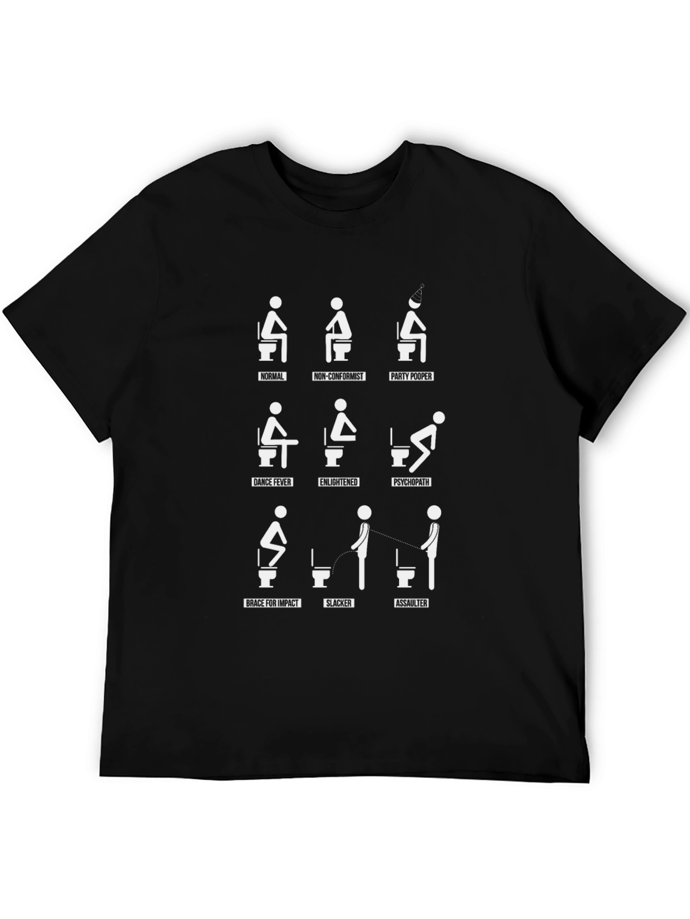 Funny Toilet Humor Graphic T-Shirt